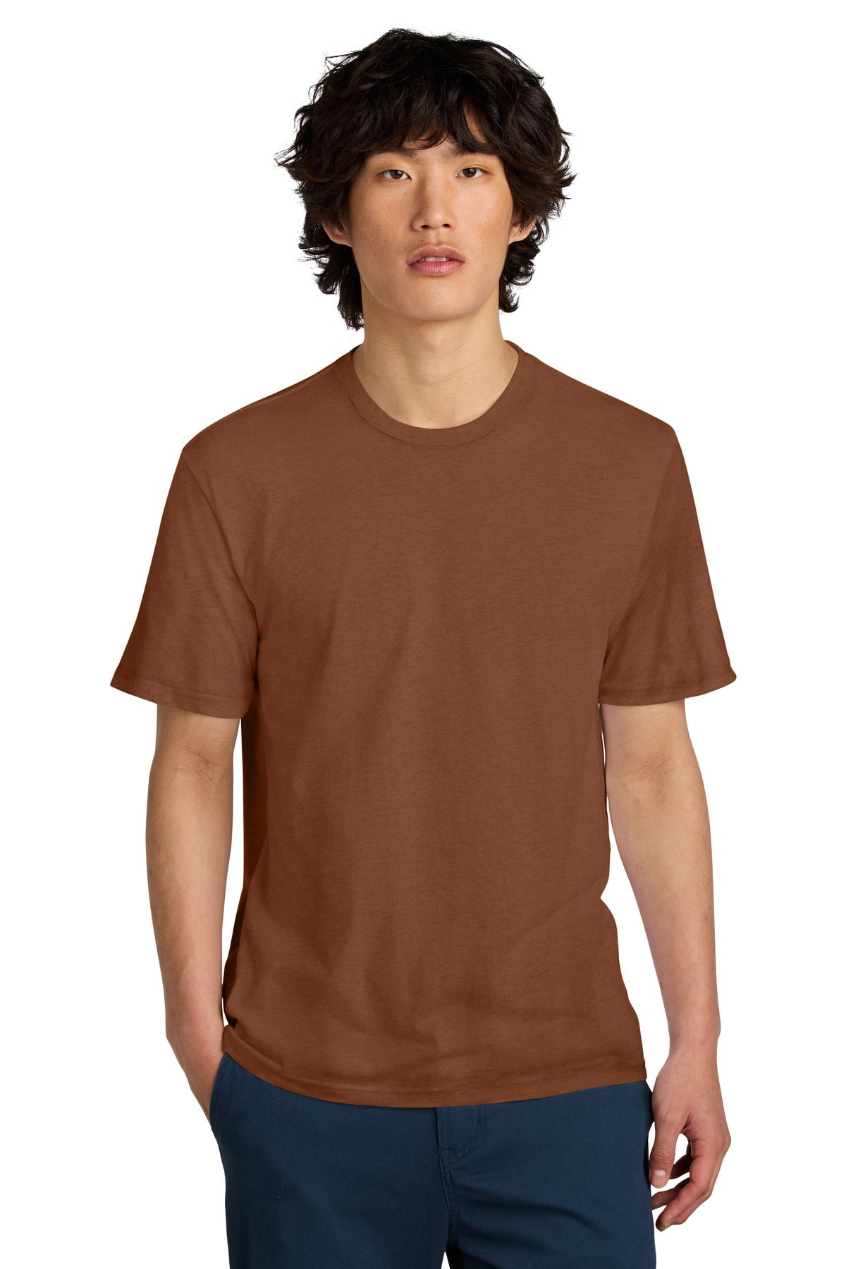 An effortless perfect tee for everyday wear. 4.3-ounce 100%  - Baked Clay