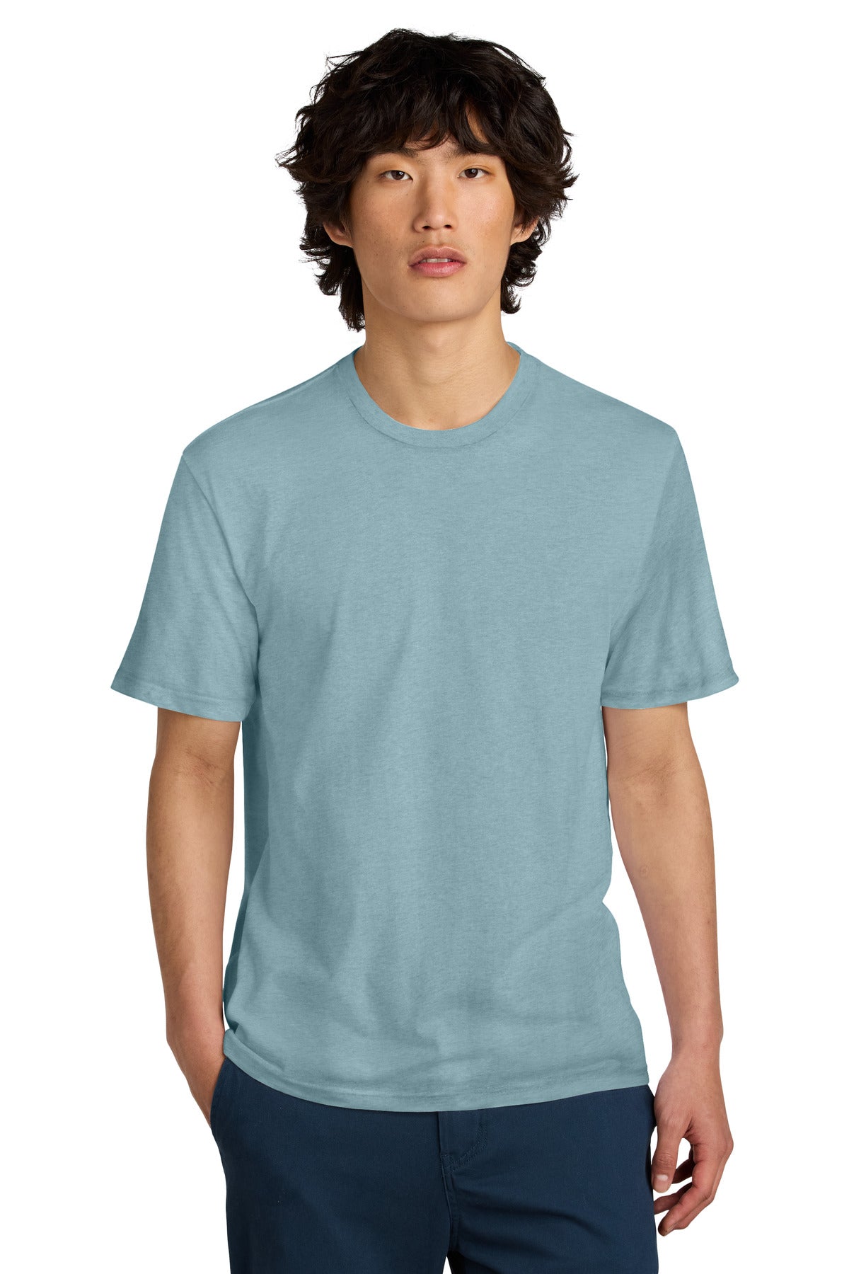 An effortless perfect tee for everyday wear. 4.3-ounce 100%  - Blue Fog
