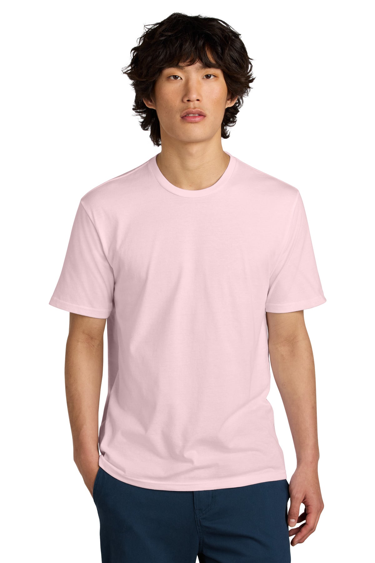 An effortless perfect tee for everyday wear. 4.3-ounce 100%  - Carnation Pink