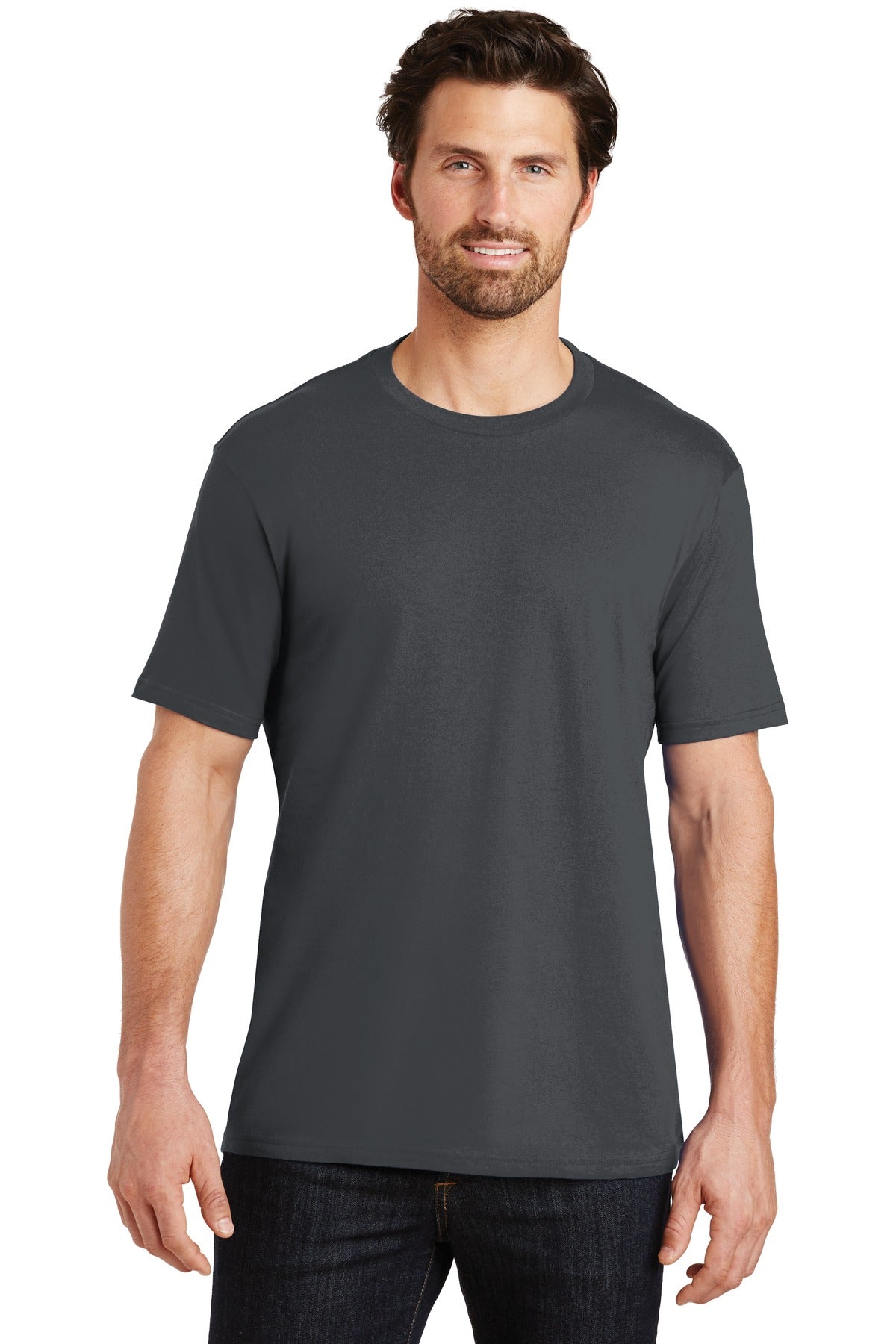An effortless perfect tee for everyday wear. 4.3-ounce 100%  - Charcoal
