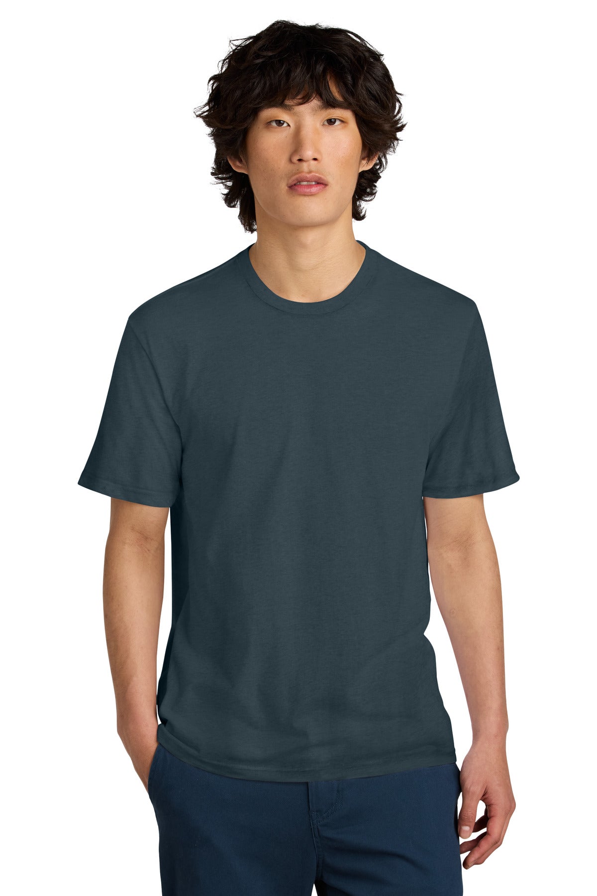 An effortless perfect tee for everyday wear. 4.3-ounce 100%  - Deep Steel Blue