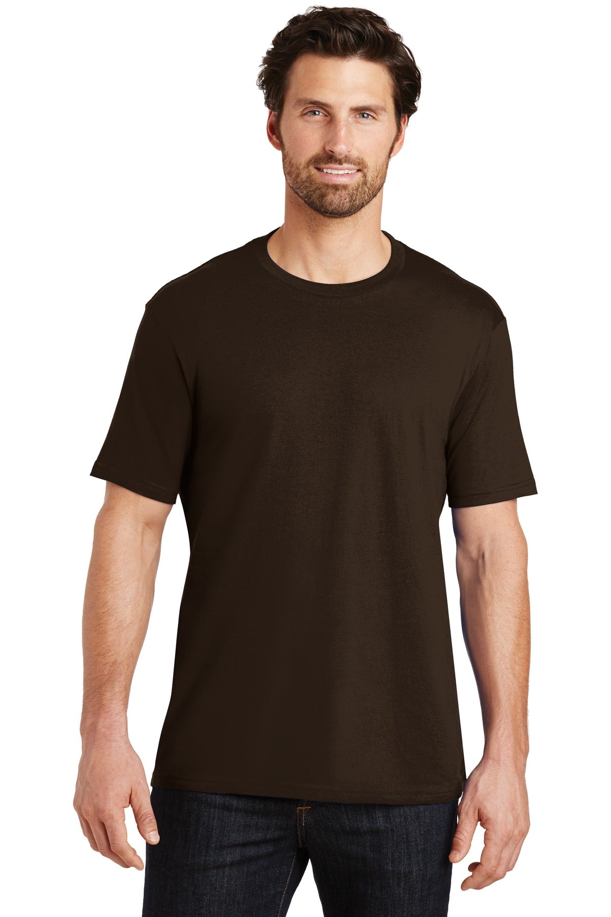 An effortless perfect tee for everyday wear. 4.3-ounce 100%  - Espresso