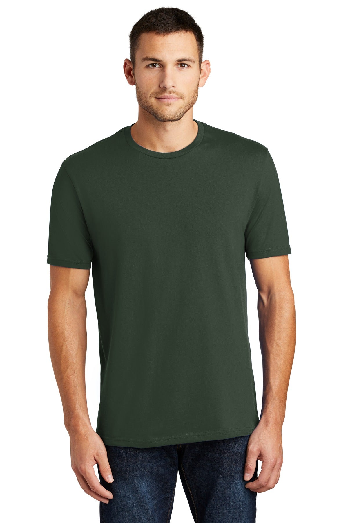 An effortless perfect tee for everyday wear. 4.3-ounce 100%  - Forest Green