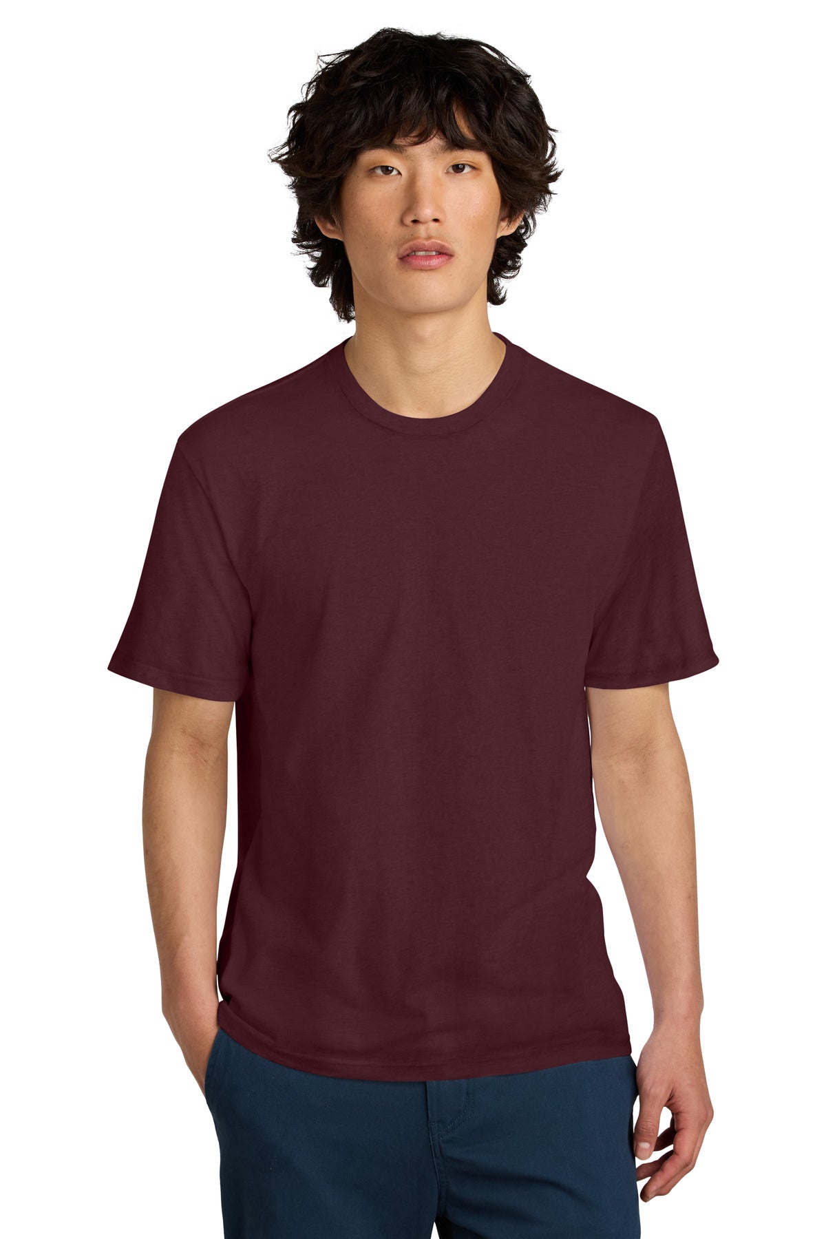 An effortless perfect tee for everyday wear. 4.3-ounce 100%  - Maroon