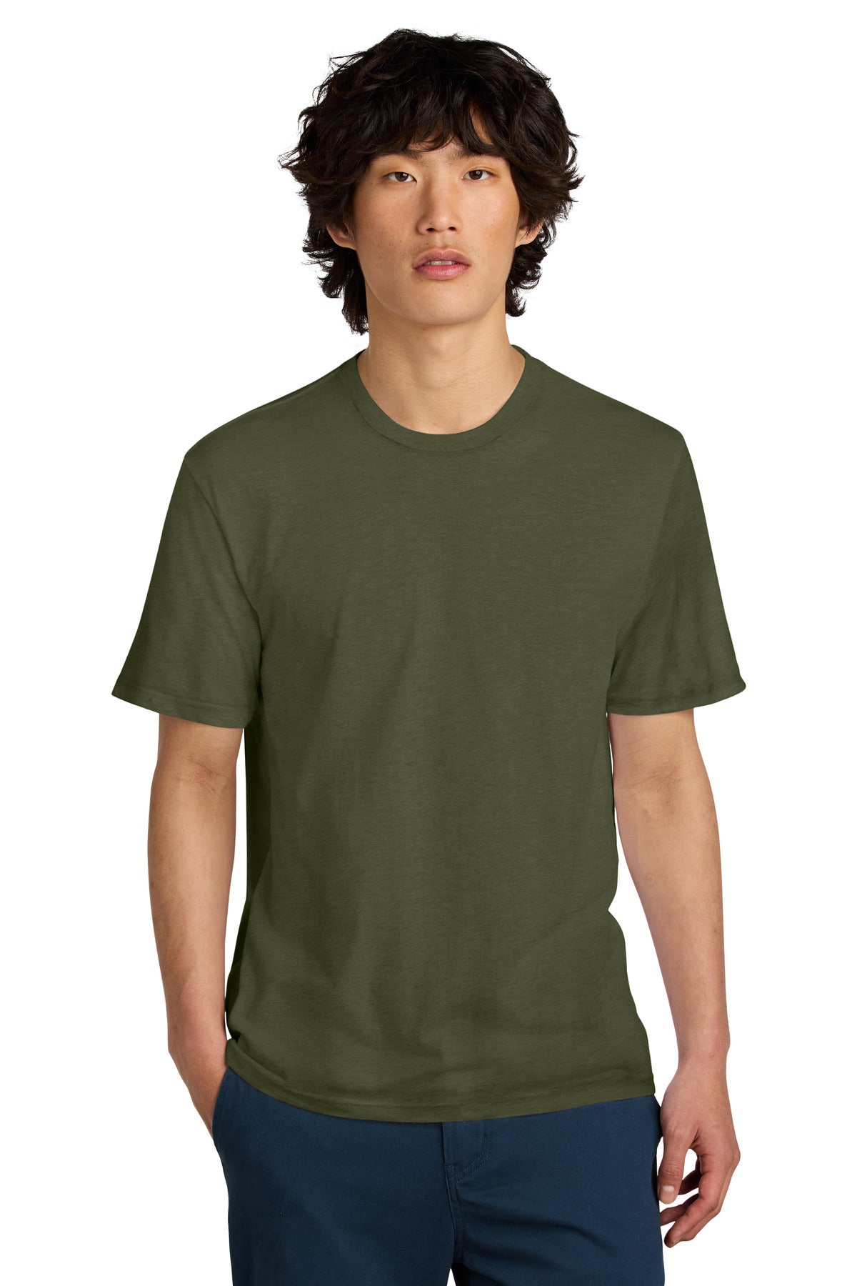 An effortless perfect tee for everyday wear. 4.3-ounce 100%  - Military Green