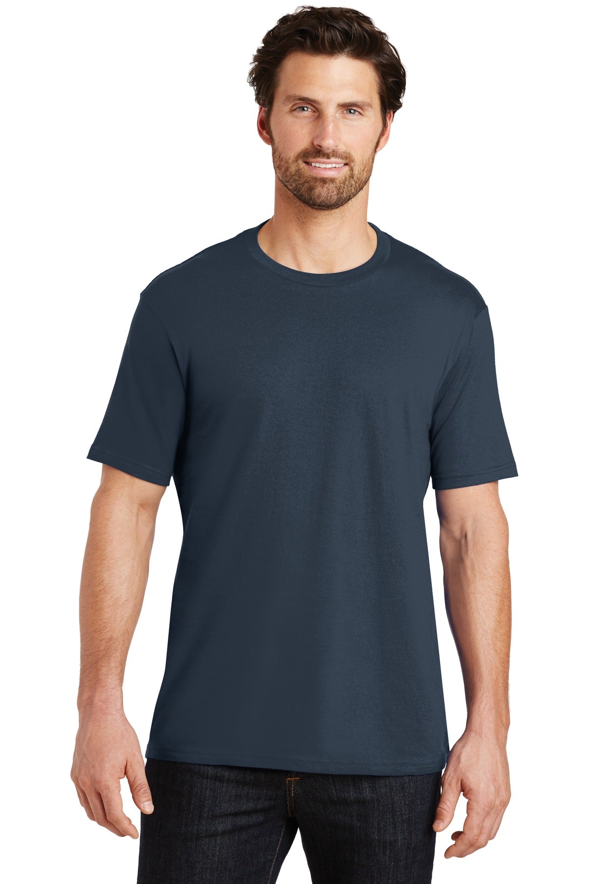 An effortless perfect tee for everyday wear. 4.3-ounce 100%  - New Navy