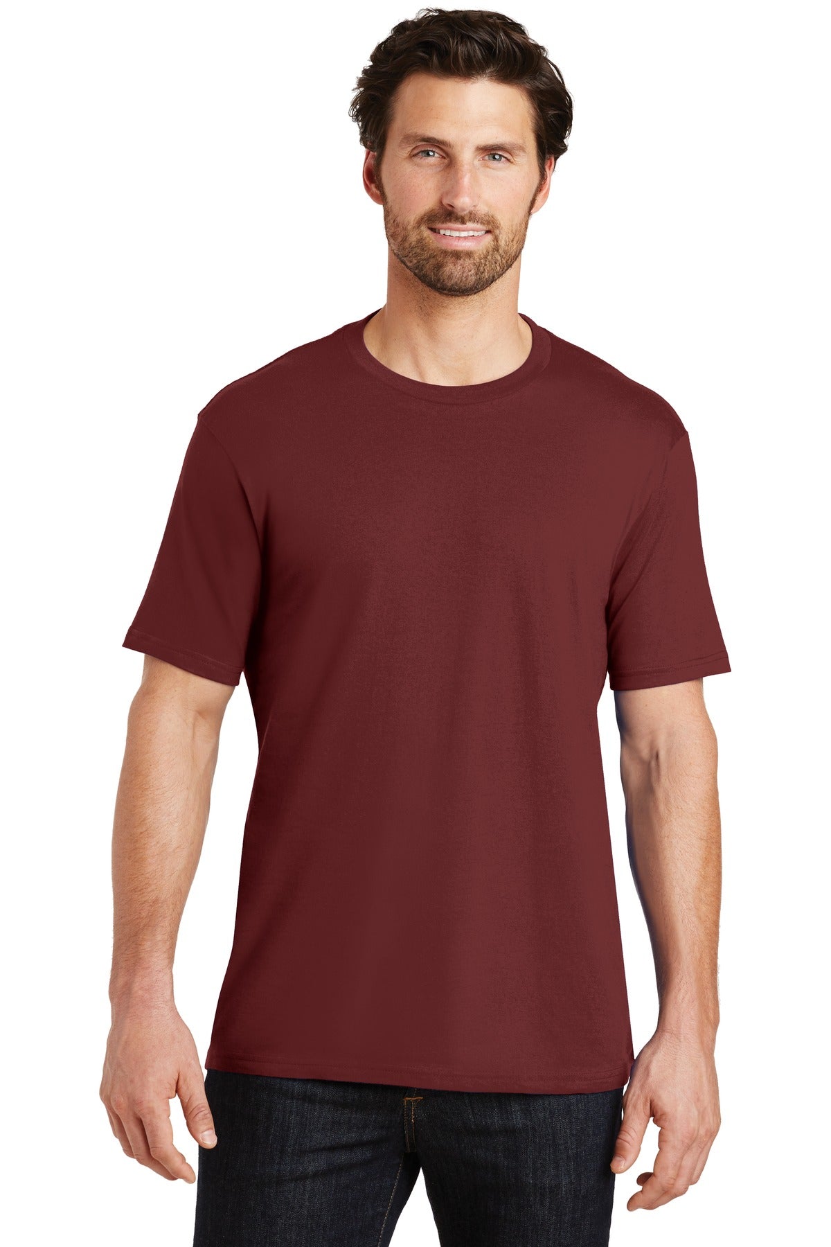 An effortless perfect tee for everyday wear. 4.3-ounce 100%  - Sangria