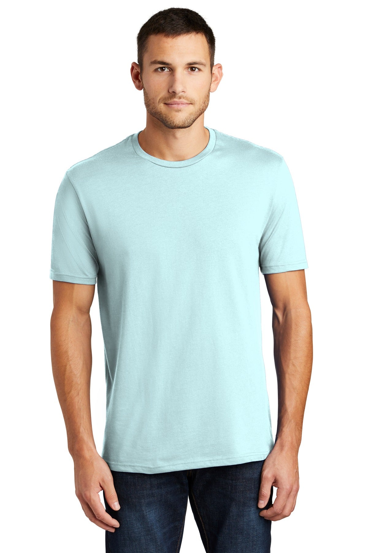 An effortless perfect tee for everyday wear. 4.3-ounce 100%  - Seaglass Blue