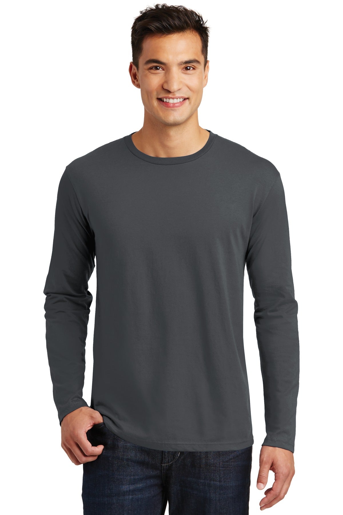 This long sleeve tee looks perfect by itself or layered. 4.3 - Charcoal