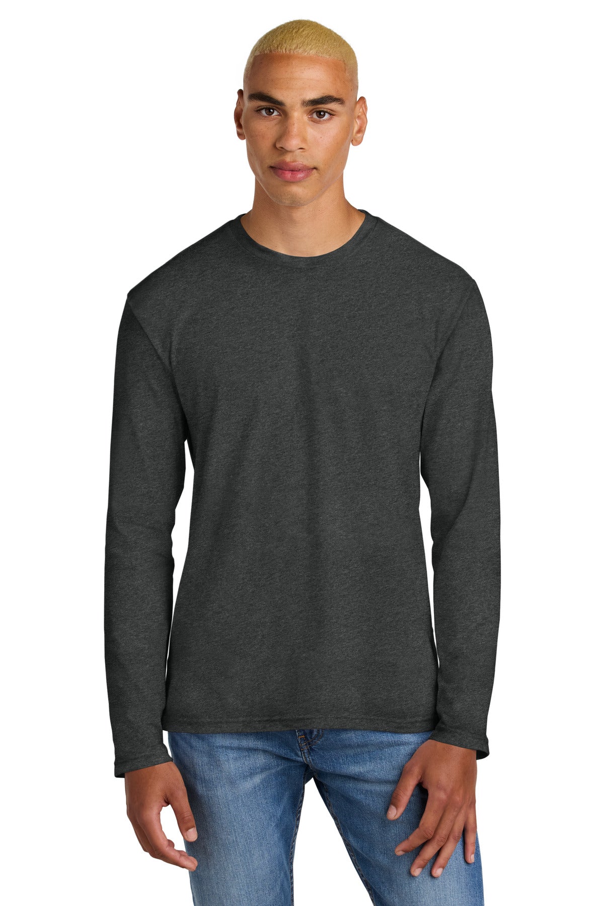 This long sleeve tee looks perfect by itself or layered. 4.3 - Heathered Charcoal