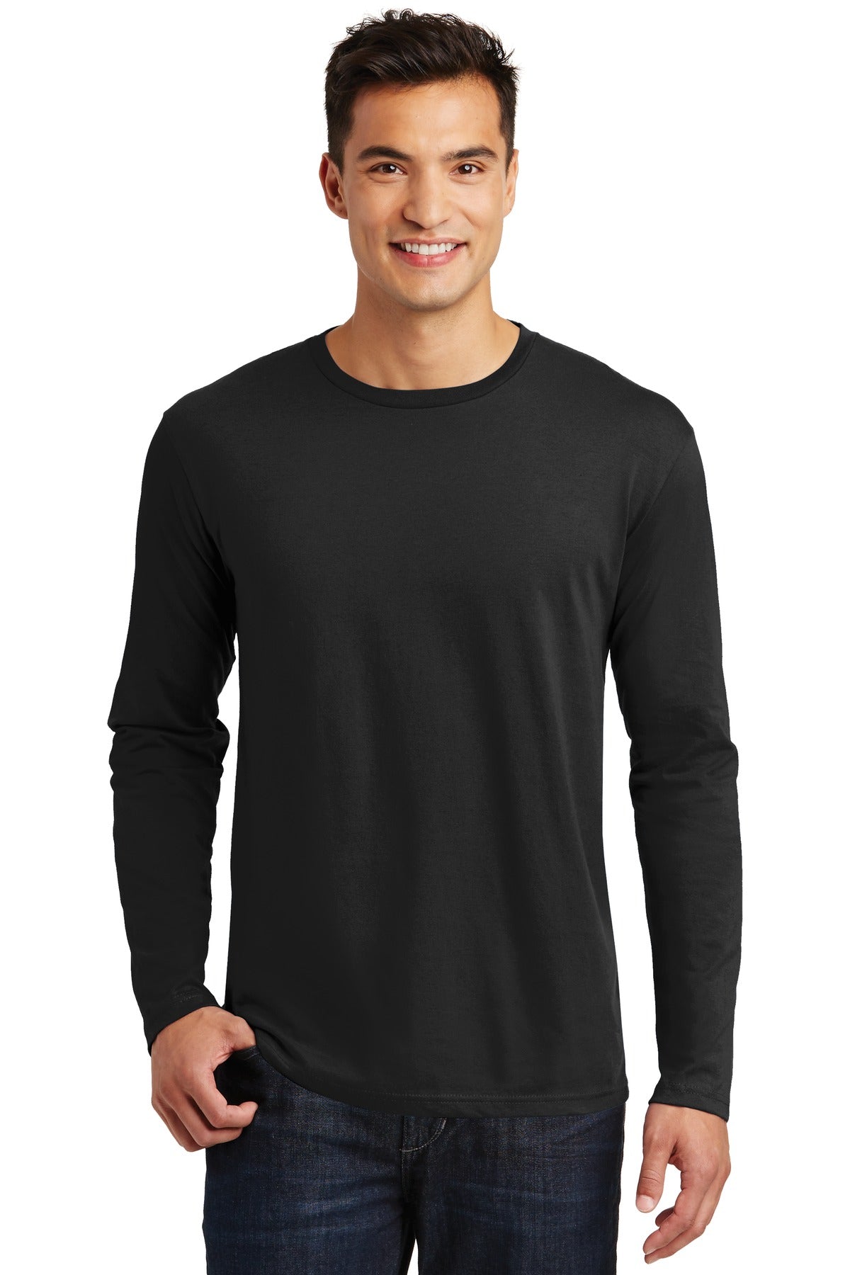 This long sleeve tee looks perfect by itself or layered. 4.3 - Jet Black