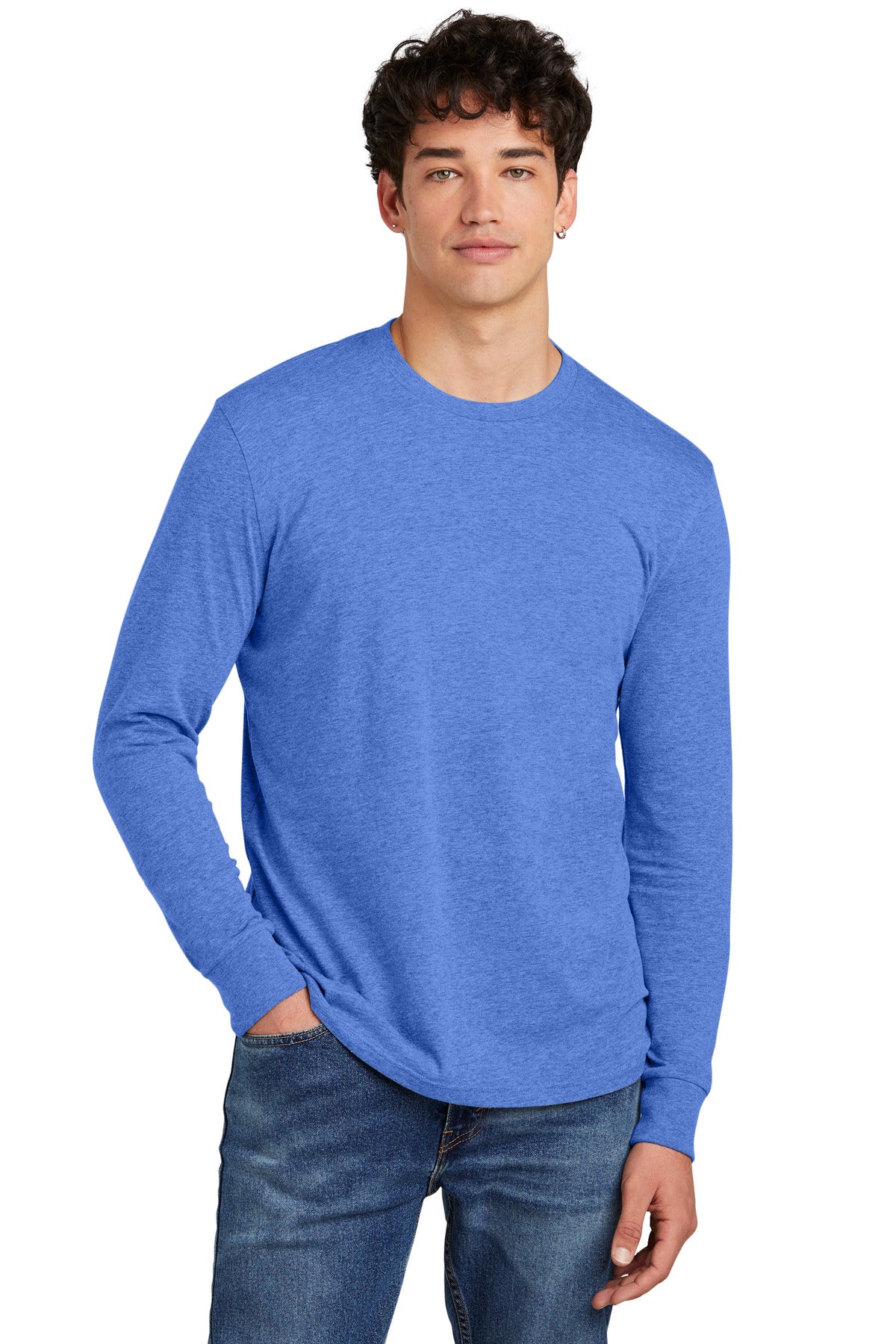 Soft and stylish this is the long sleeve tee perfected. 4.3- - Heathered Royal
