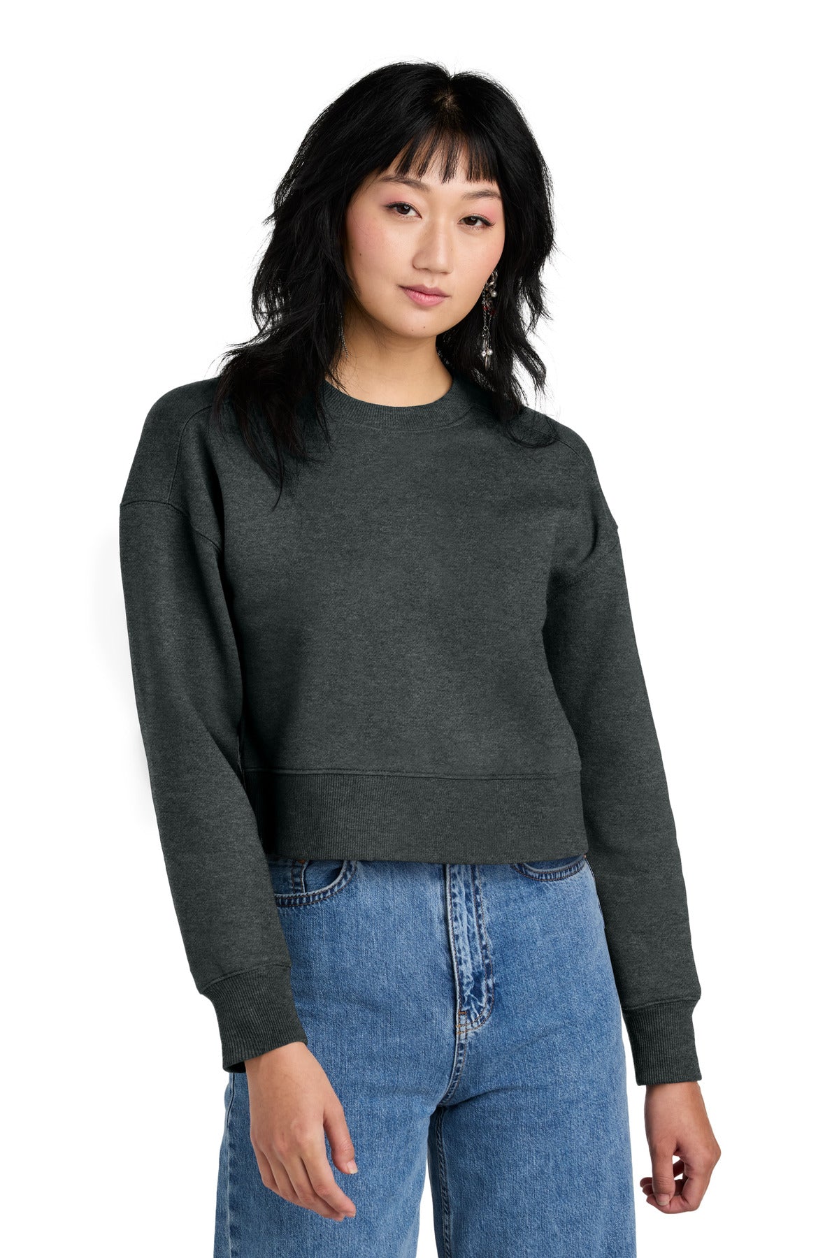 Perfect fleece in our premium 8.26-ounce weight. 8.26-ounce  - Heathered Charcoal