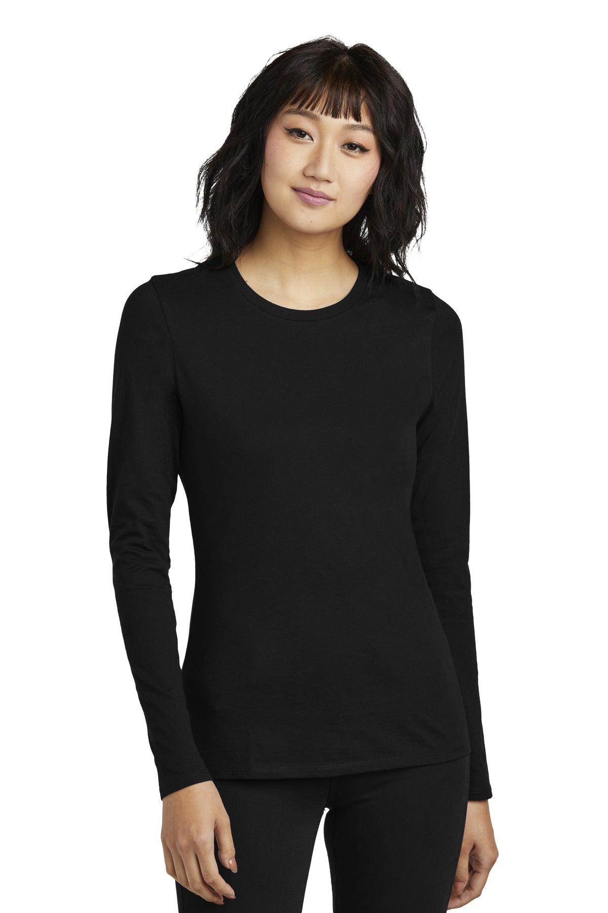 Soft and stylish this is the long sleeve tee perfected. 4.3- - Black