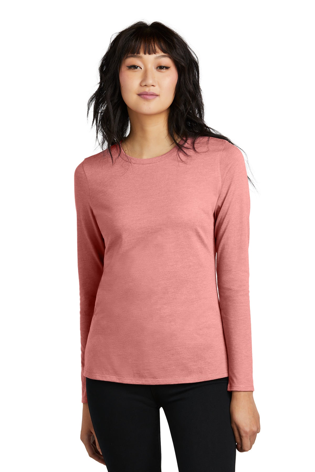 Soft and stylish this is the long sleeve tee perfected. 4.3- - Blush Frost