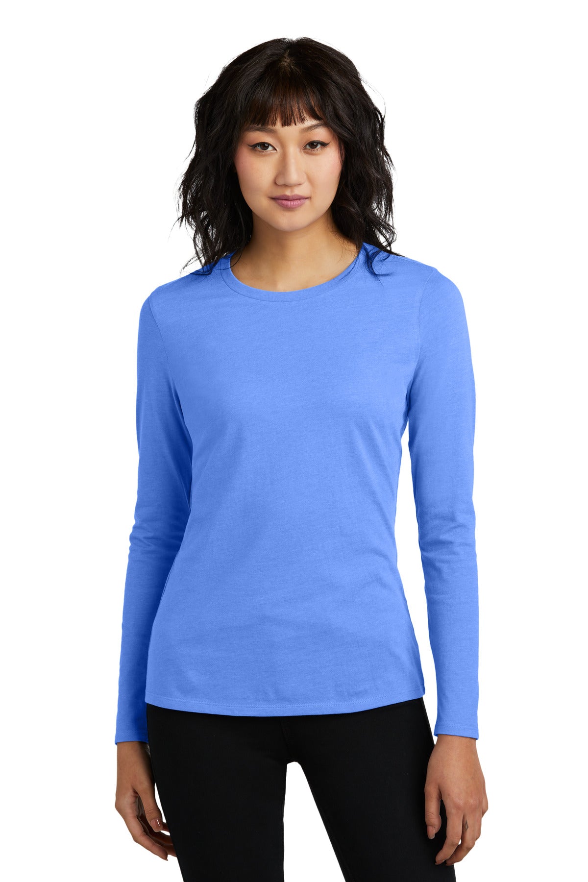 Soft and stylish this is the long sleeve tee perfected. 4.3- - Heathered Royal