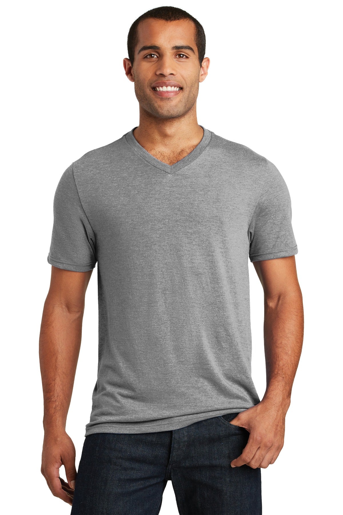 This tri-blend tee has the look of perfection.4.5-ounce 50/2 - Grey Frost