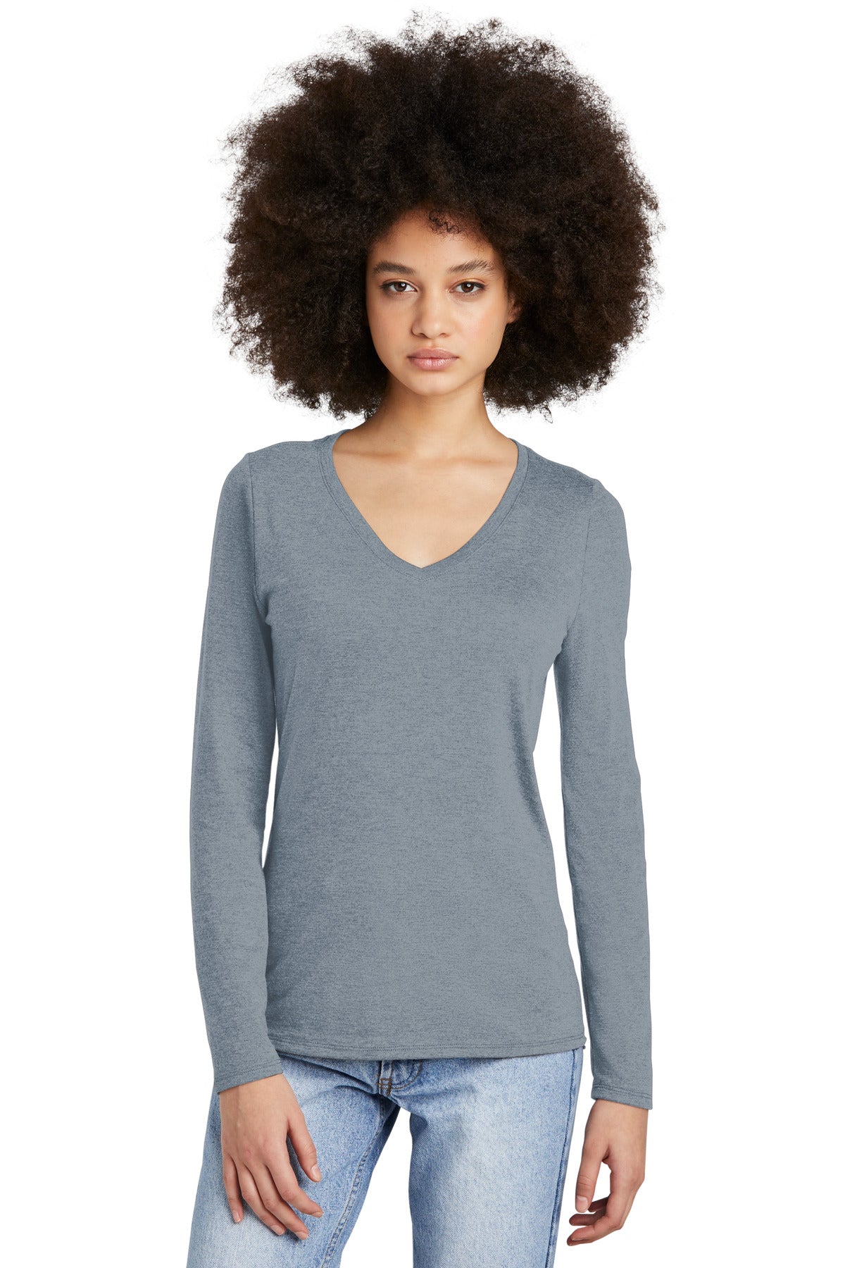Layering in every season has never been easier in this tee.  - Flint Blue Heather