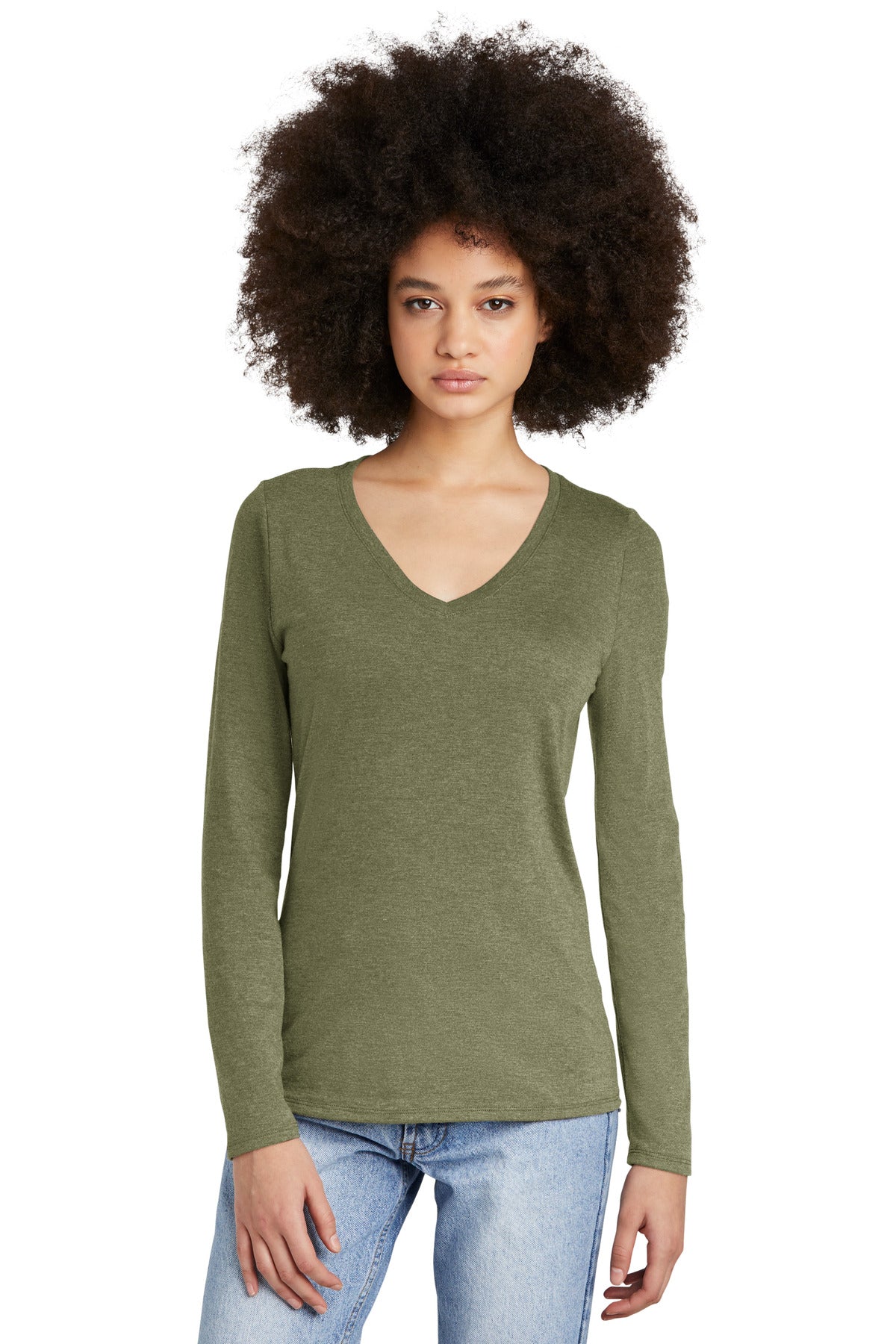 Layering in every season has never been easier in this tee.  - Military Green Frost