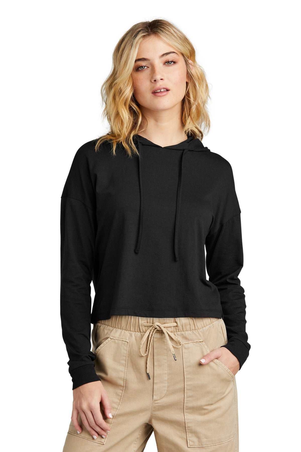 The perfect hoodie tee crafted from three yarns with a modes - Black