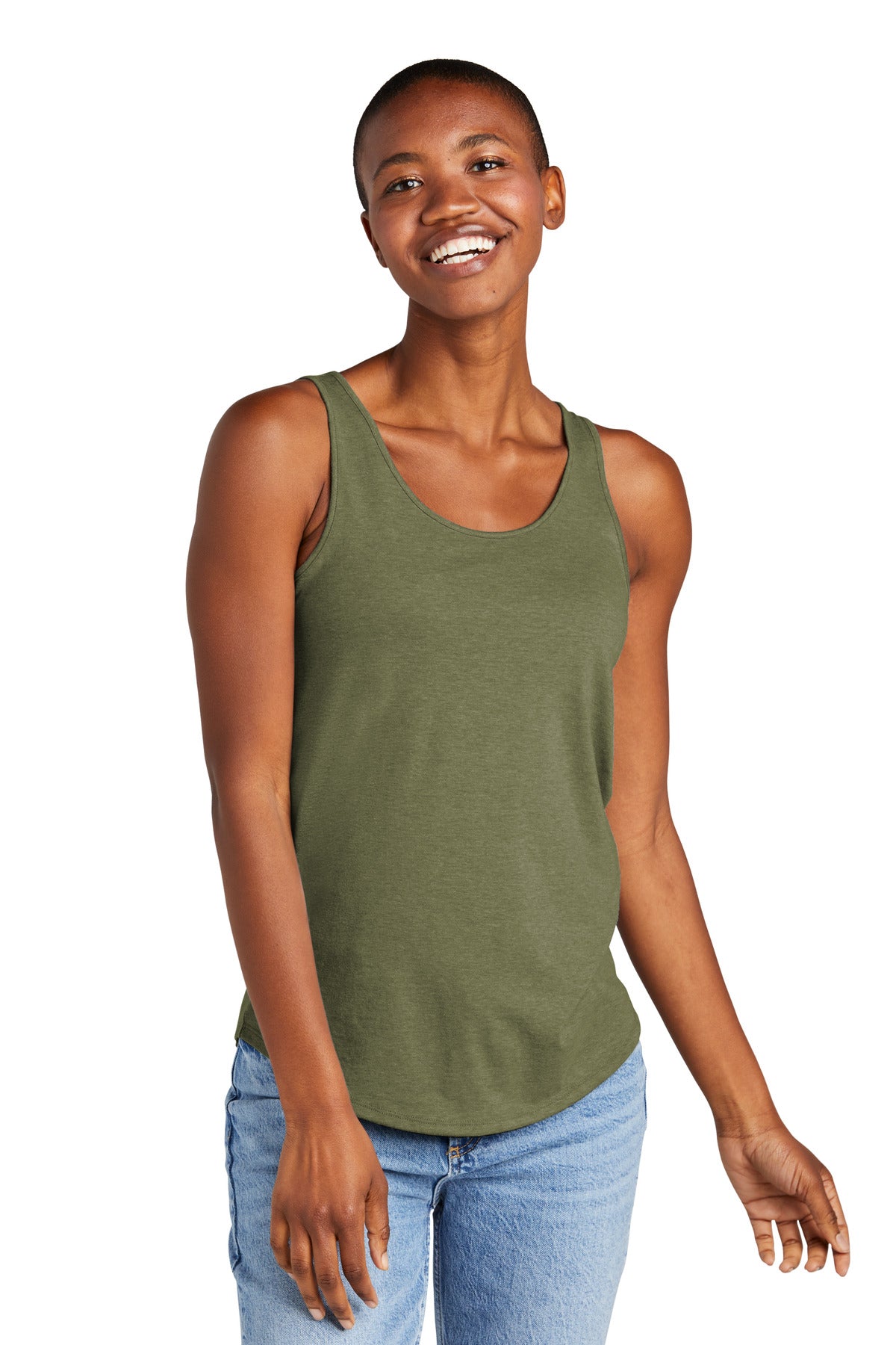 This perfect tank is crafted from three yarns for carefree s - Military Green Frost