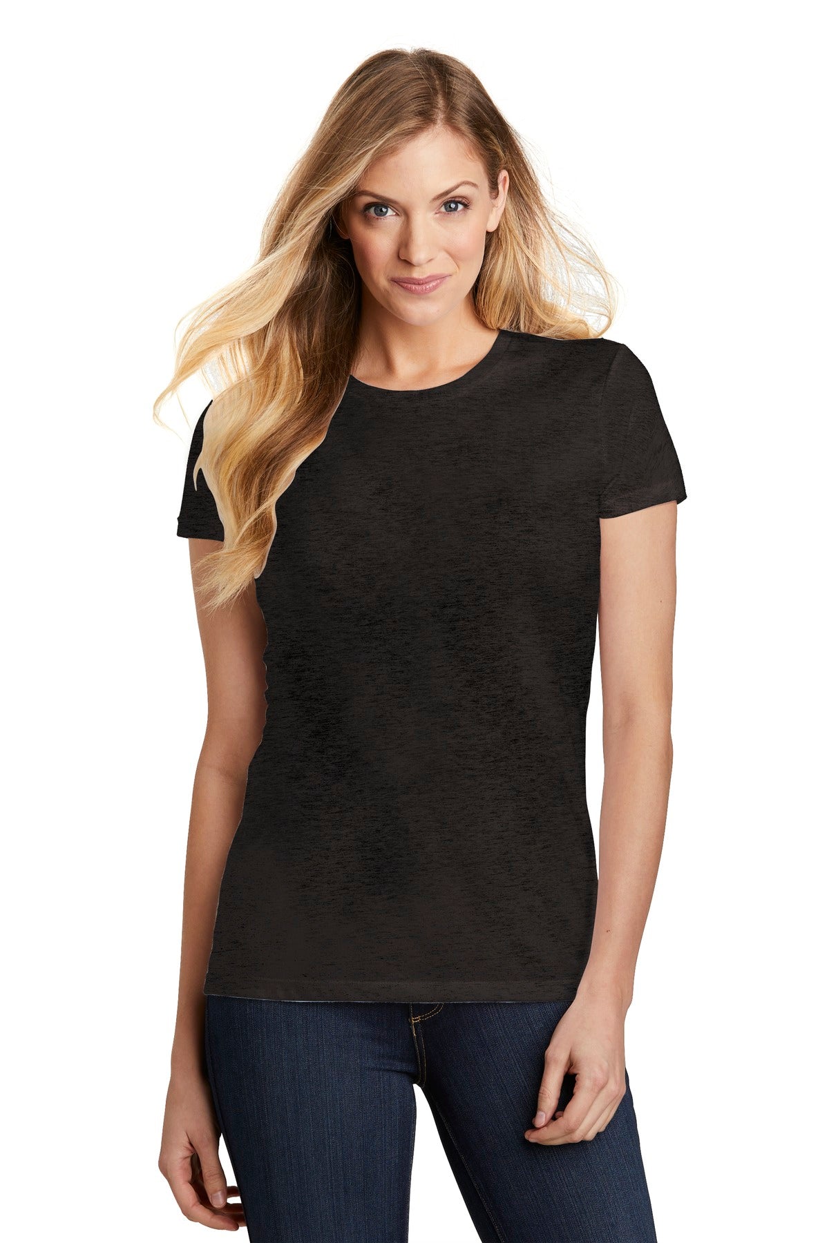 This perfect triblend tee fits closer to the body for a form - Black Frost
