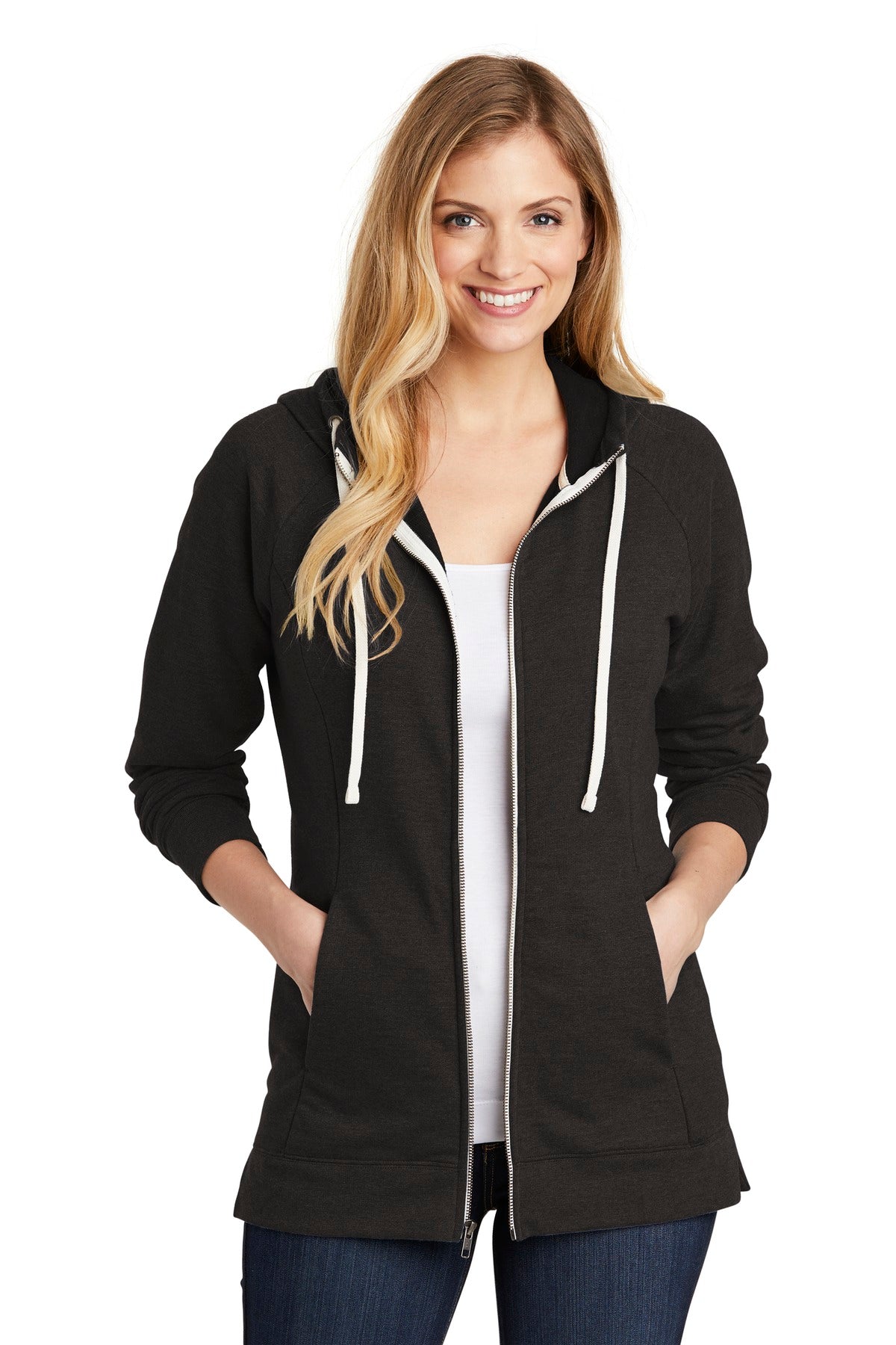 With perfect tri blend softness this hoodie is versatile and - Black