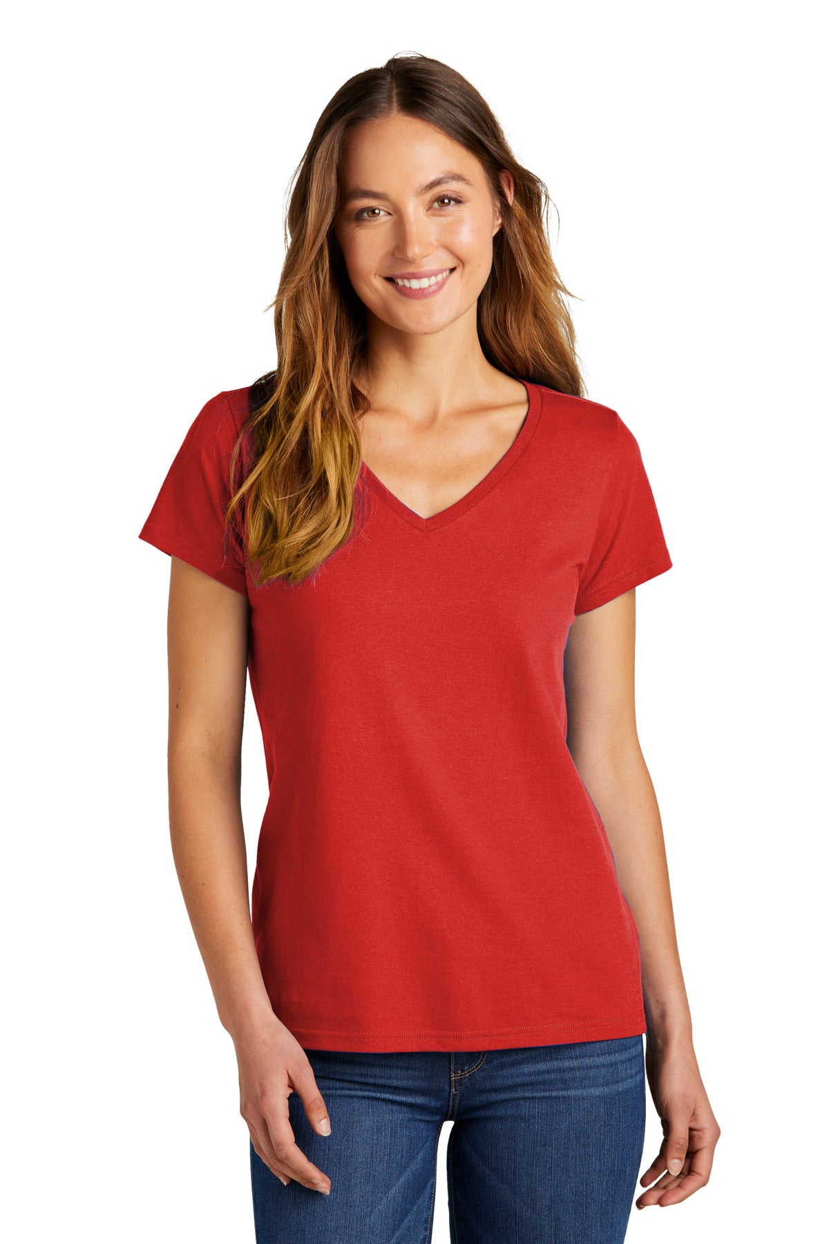 With an updated relaxed women's fit this reinvented tee rock - New Red