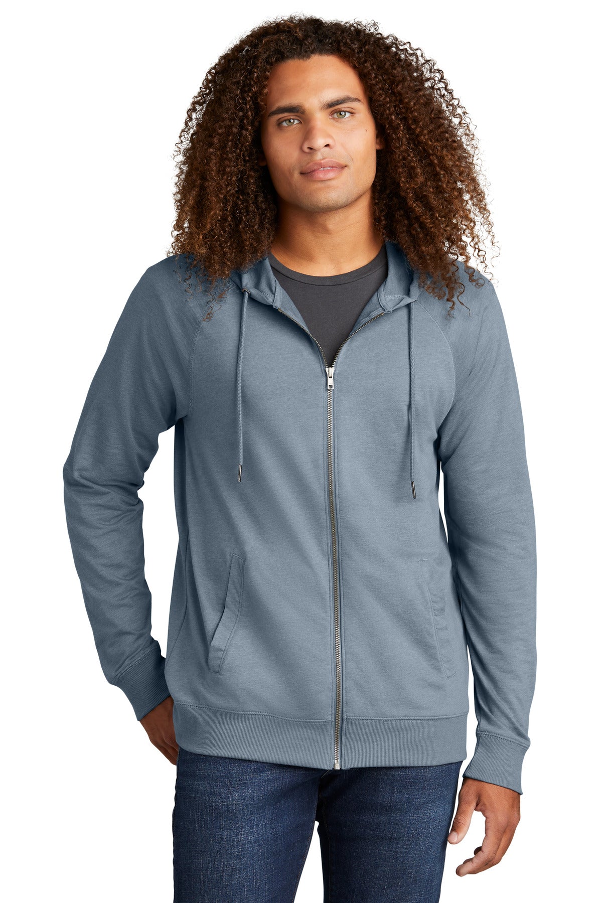 A soft hoodie with a laid-back vibe and the casual ease of F - Flint Blue Heather