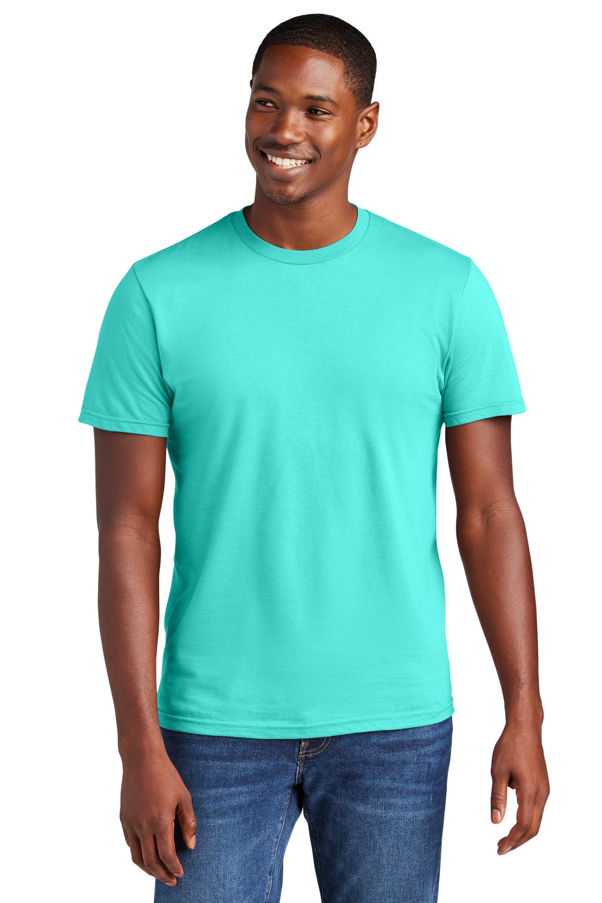 Crafted from ring spun cotton for ultimate comfort.4.3-ounce - Aqua