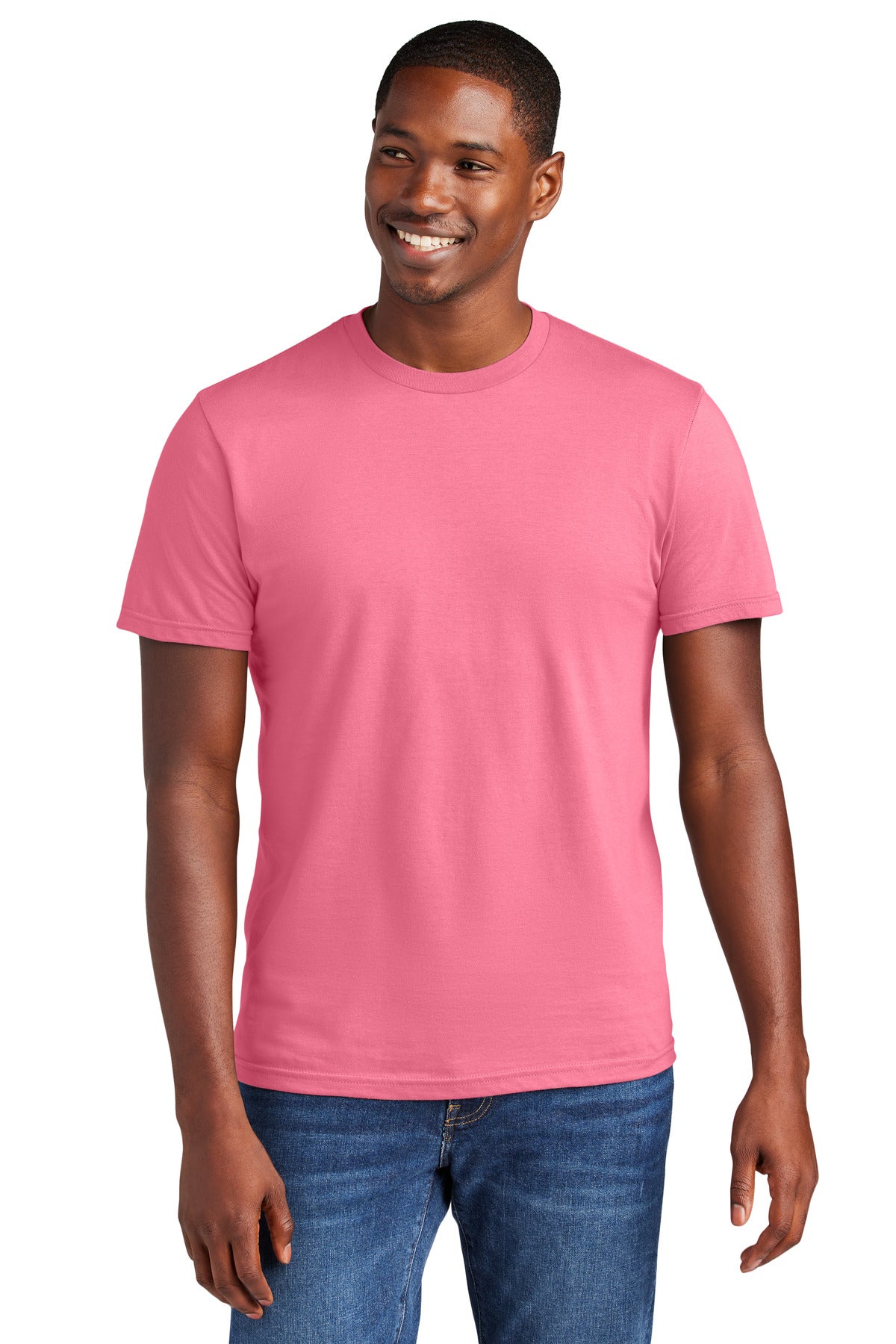 Crafted from ring spun cotton for ultimate comfort.4.3-ounce - Awareness Pink