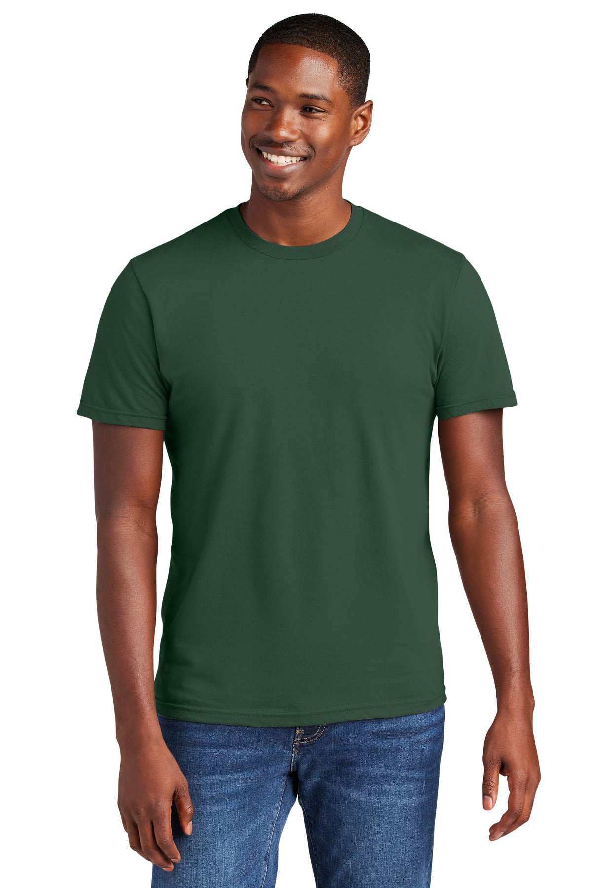 Crafted from ring spun cotton for ultimate comfort.4.3-ounce - Forest Green