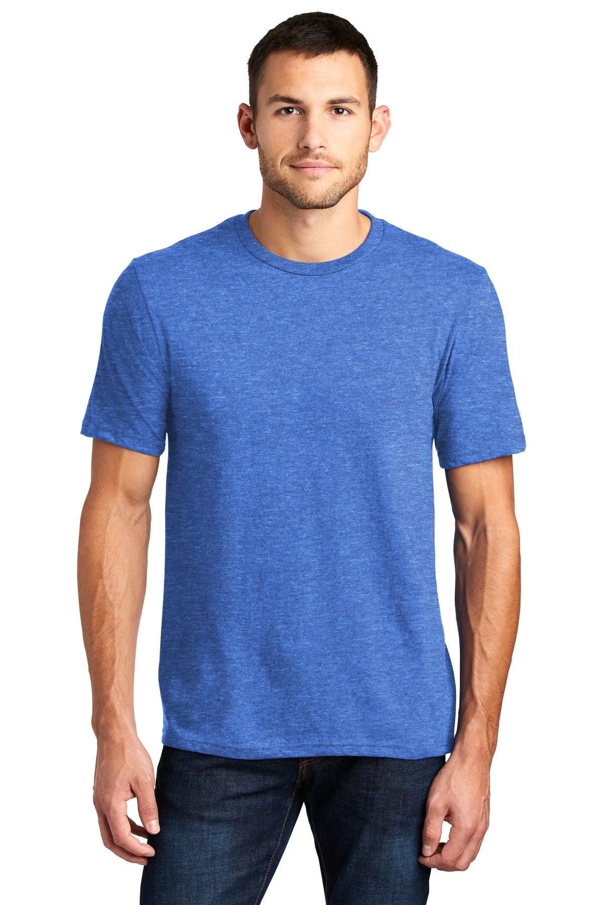 Crafted from ring spun cotton for ultimate comfort.4.3-ounce - Heathered Royal