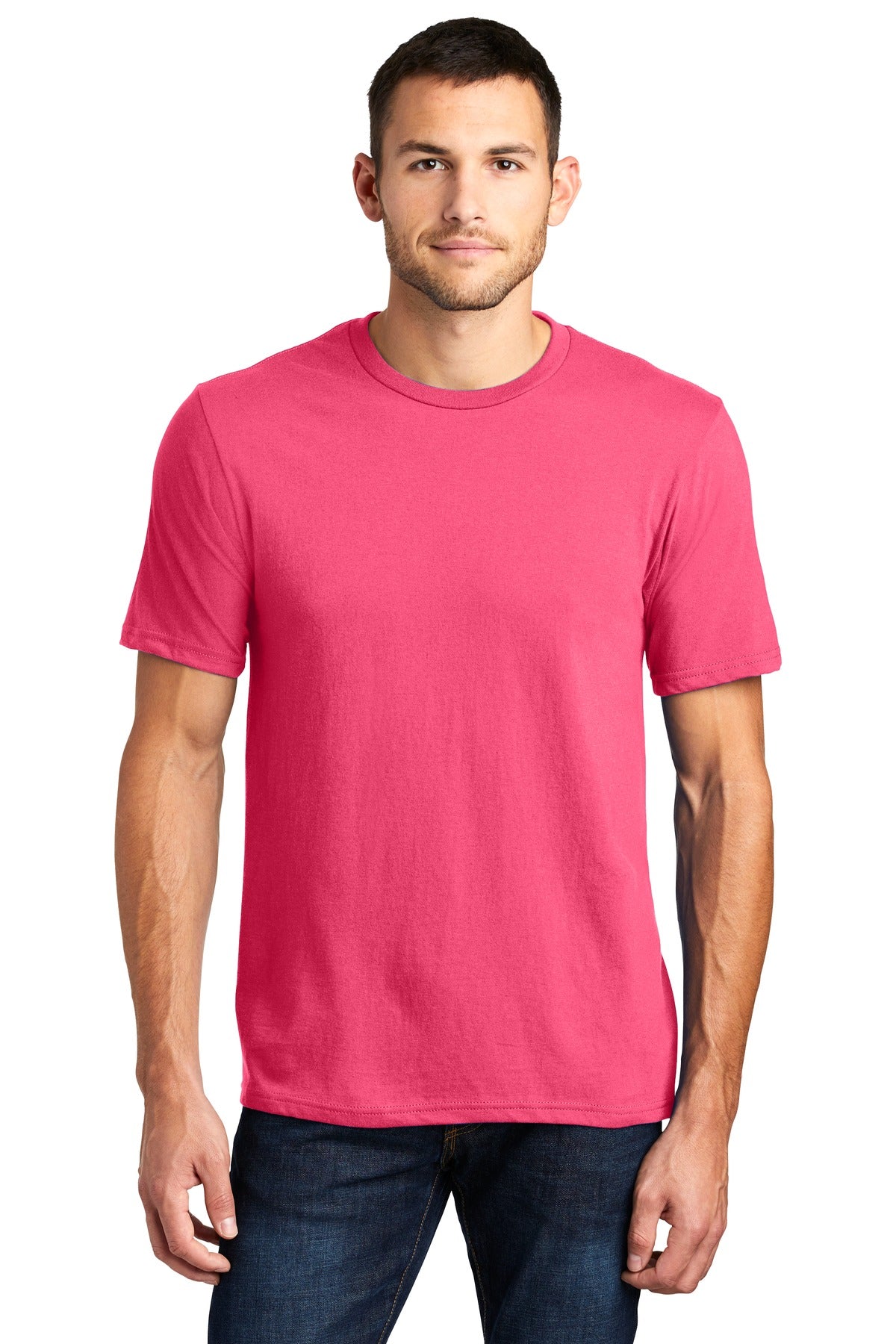 Crafted from ring spun cotton for ultimate comfort.4.3-ounce - Neon Pink