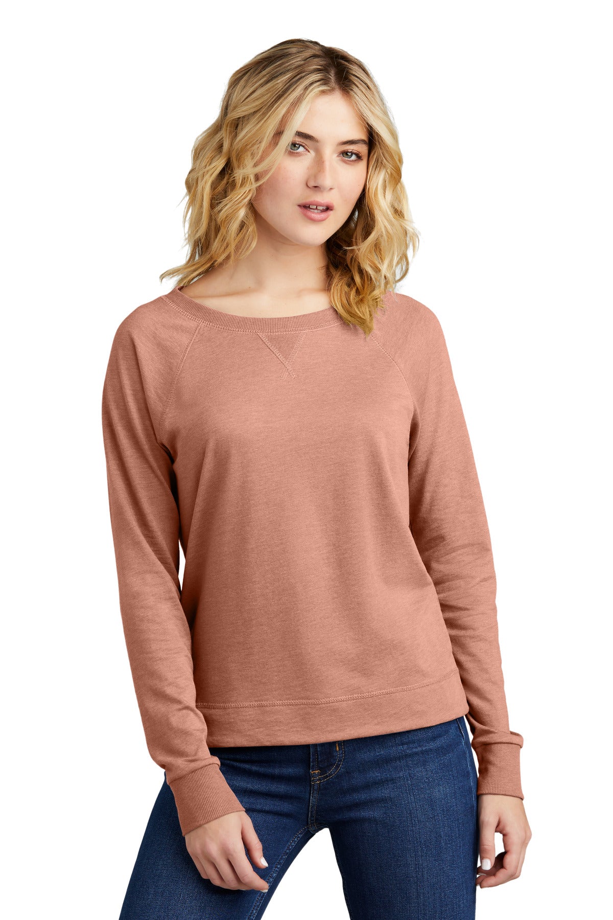 A vintage-inspired crewneck designed with the casual ease of - Nostalgia Rose Heather