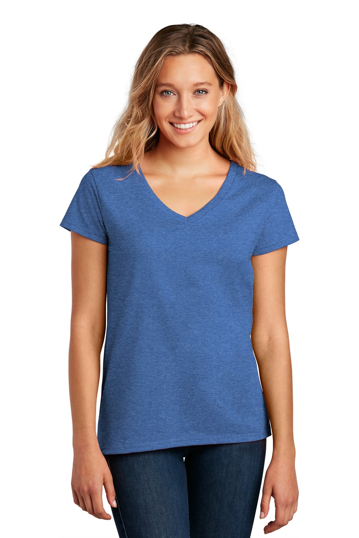 The affordable Re-Tee is 100% recycled fabric and never re-d - Blue Heather