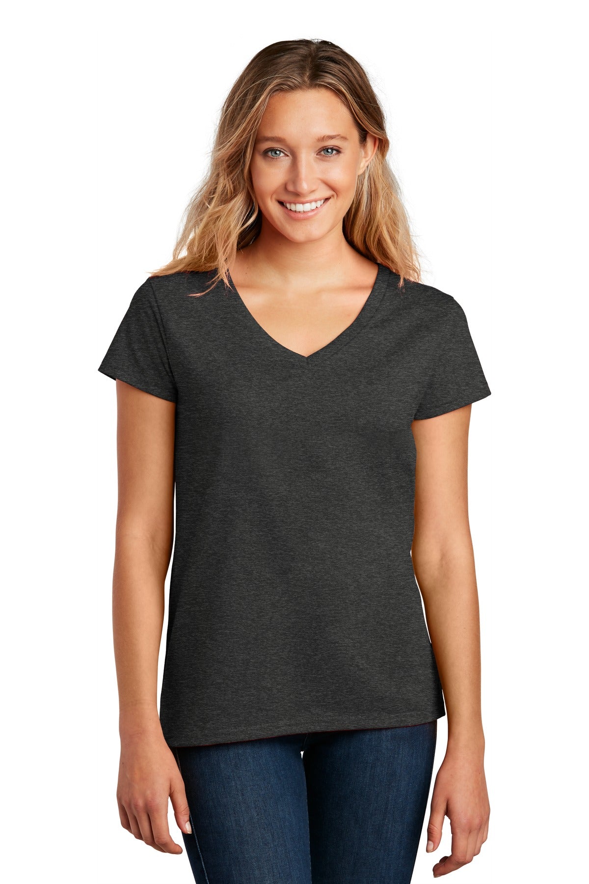 The affordable Re-Tee is 100% recycled fabric and never re-d - Charcoal Heather