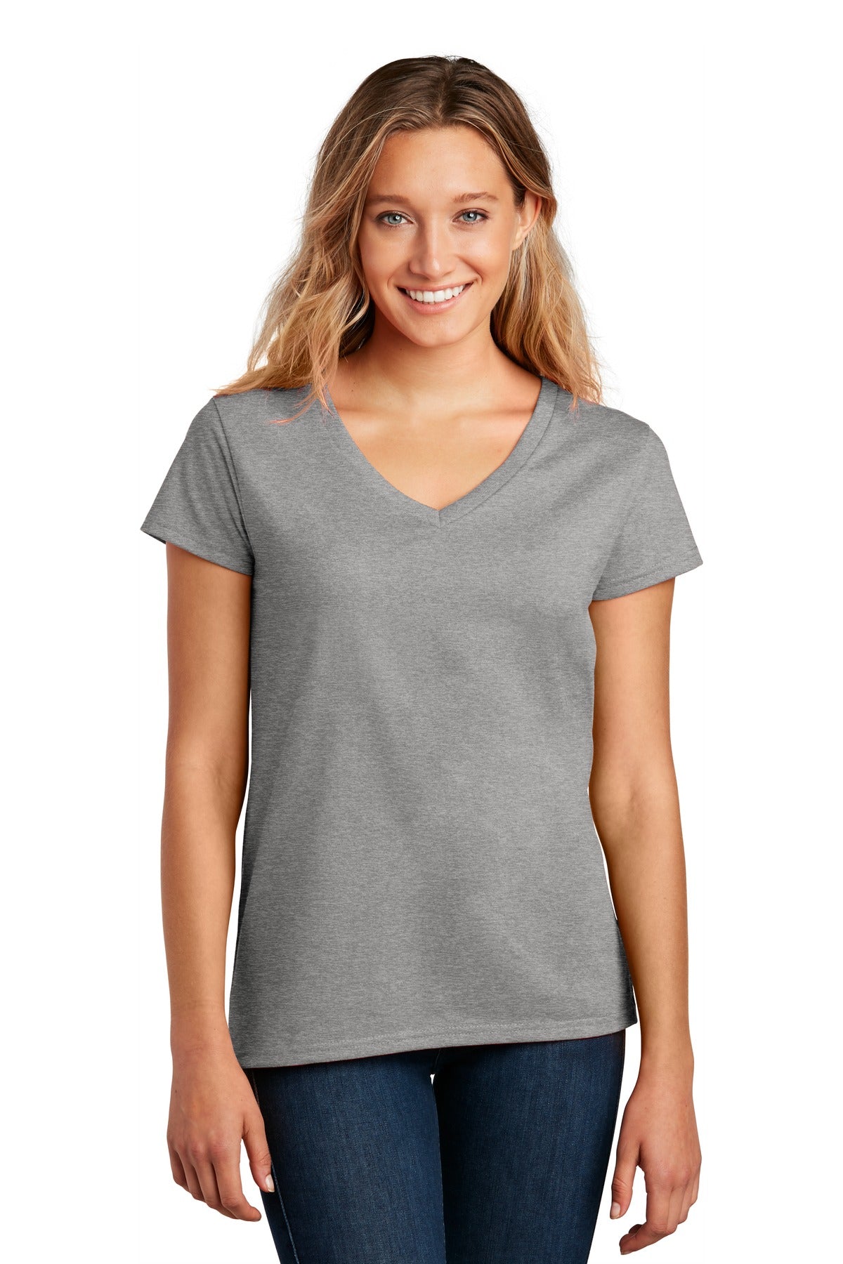 The affordable Re-Tee is 100% recycled fabric and never re-d - Light Heather Grey