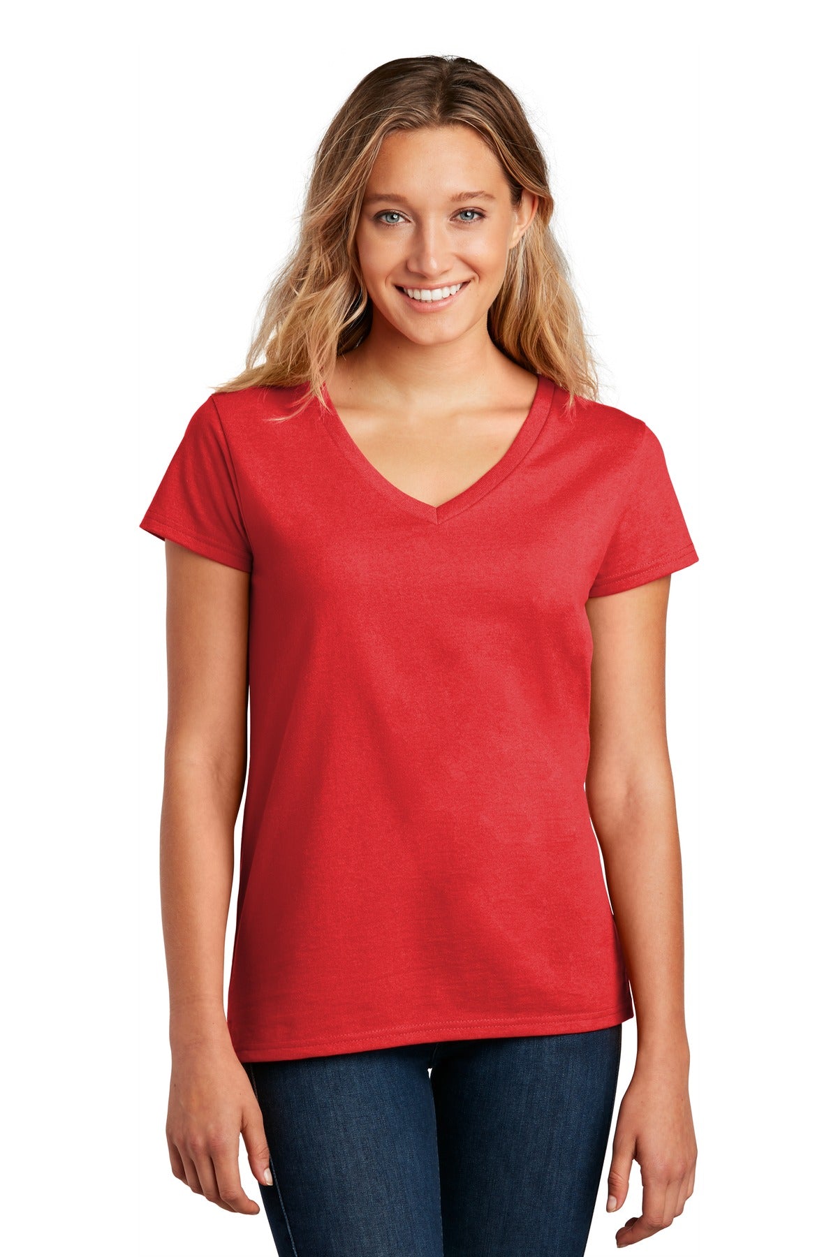 The affordable Re-Tee is 100% recycled fabric and never re-d - Ruby Red