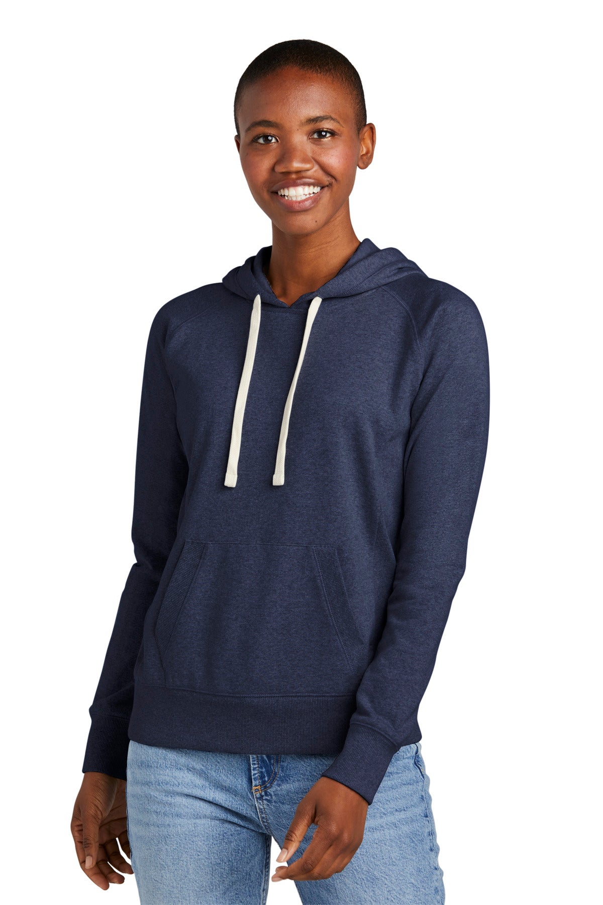 Our most sustainable fleece yet. District Re-Fleece breathes - Heathered Navy