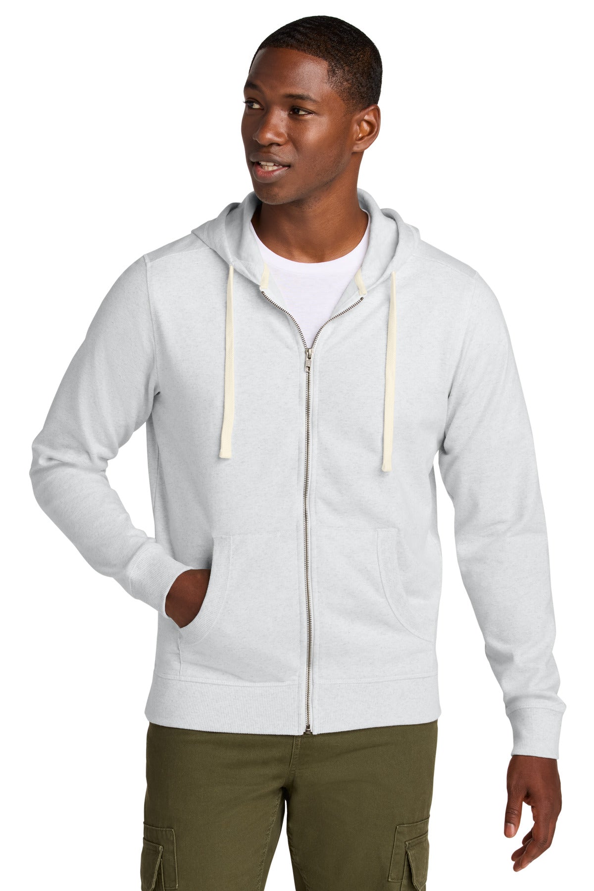 Our most sustainable fleece yet. District Re-Fleece breathes - Ash
