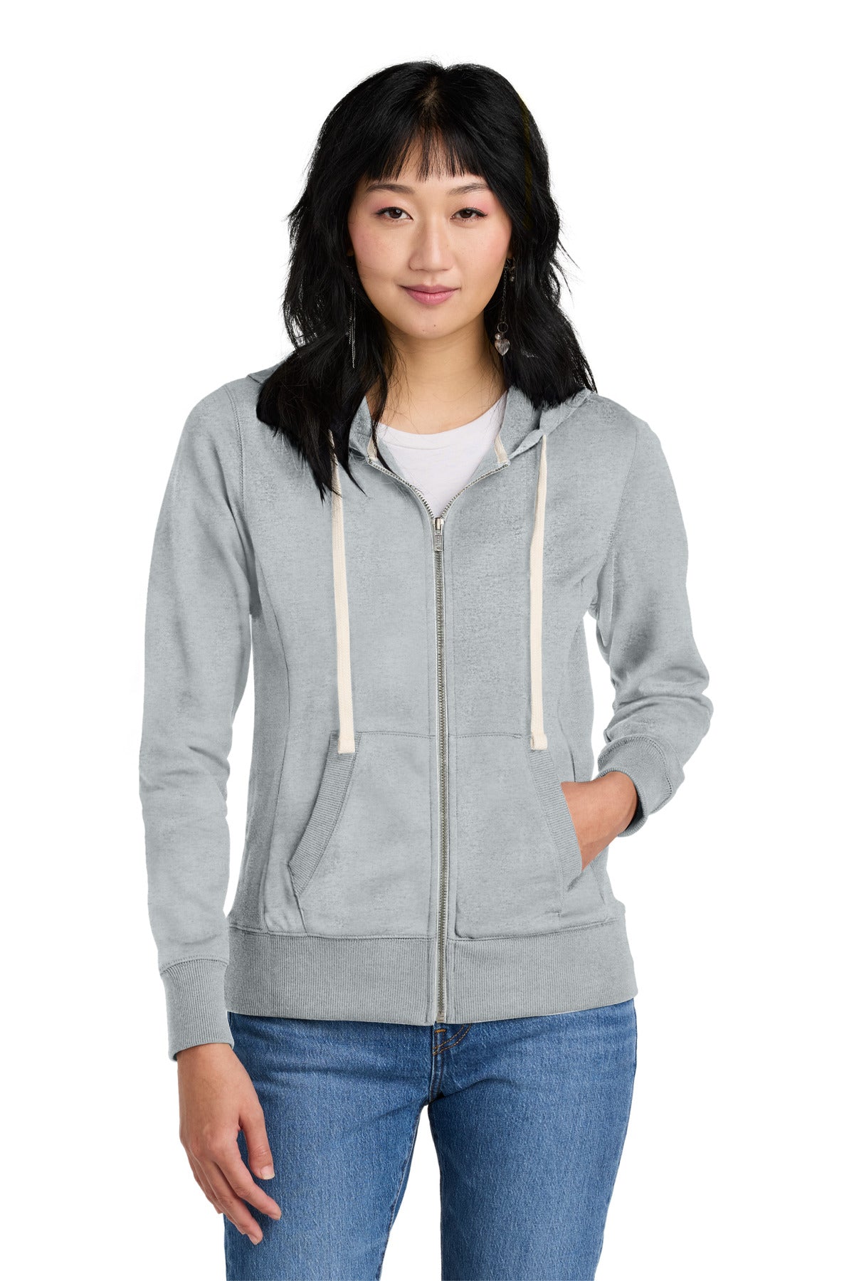 Our most sustainable fleece yet. District Re-Fleece breathes - Light Heather Grey