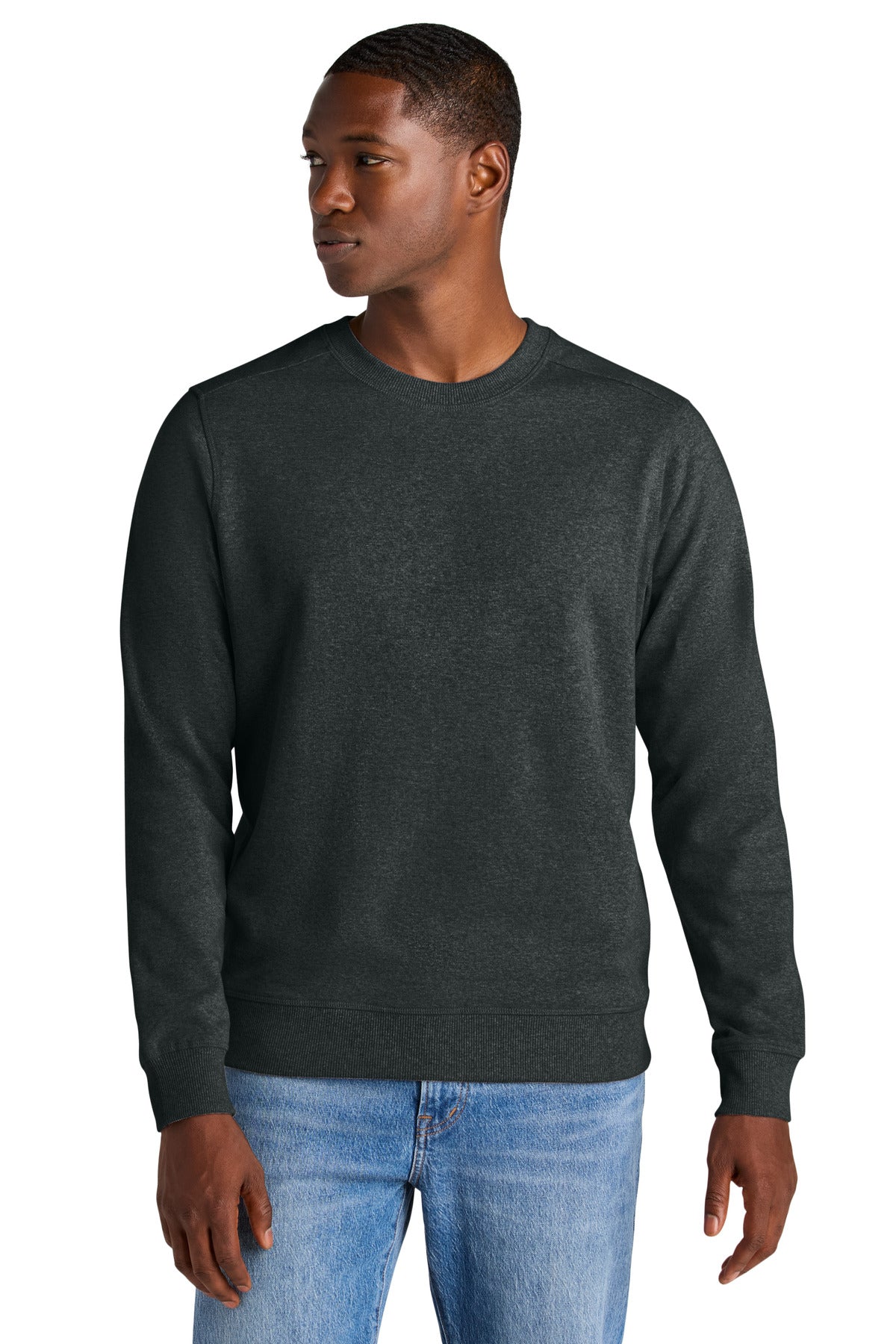 Our most sustainable fleece yet. District Re-Fleece breathes - Charcoal Heather