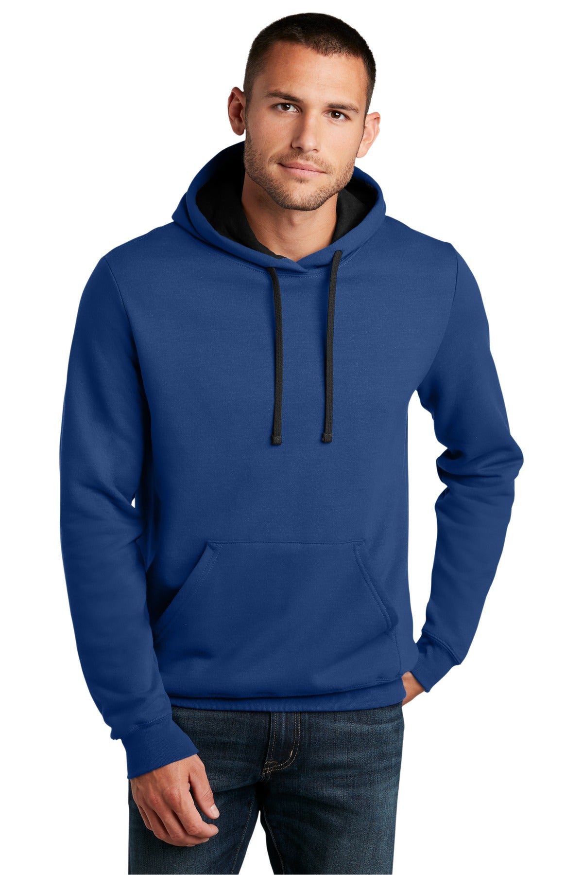 Your style will rock in this warm hoodie.7.8-ounce 50/50 cot - Deep Royal