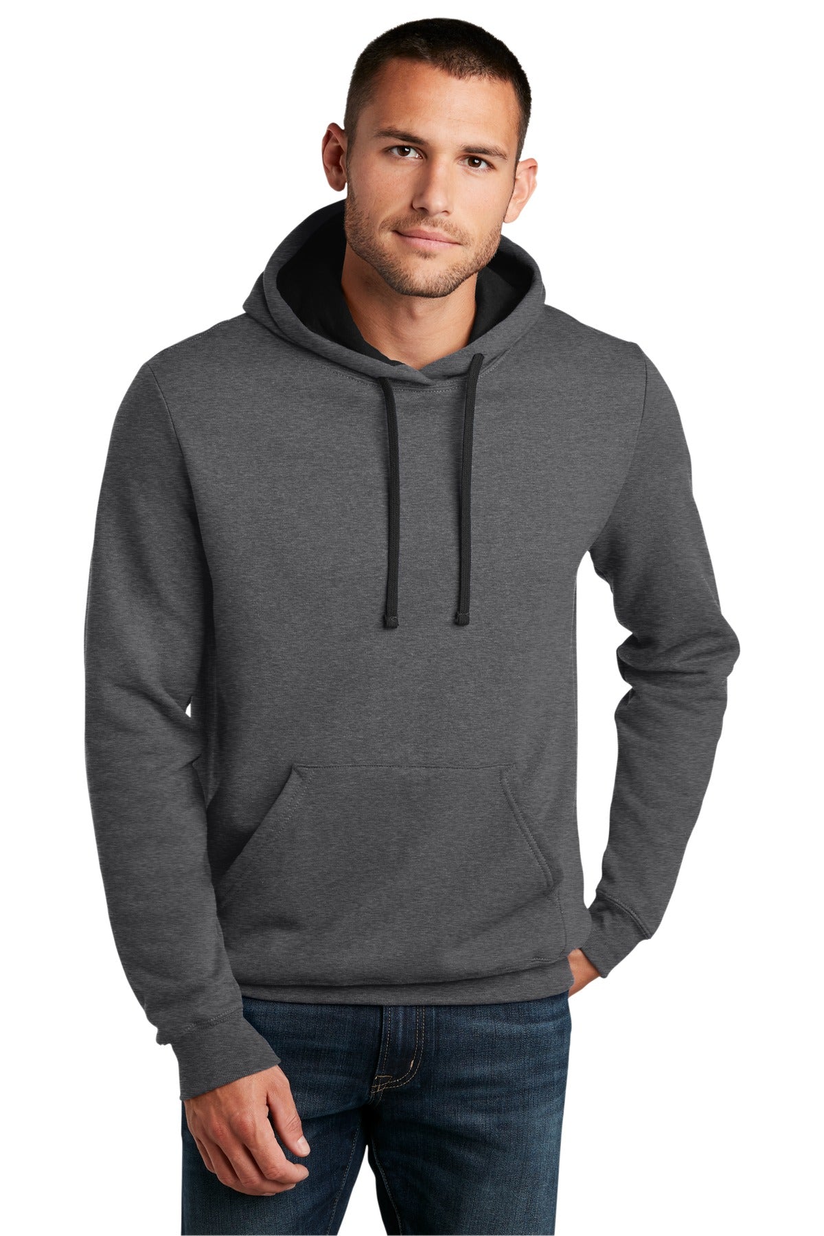 Your style will rock in this warm hoodie.7.8-ounce 50/50 cot - Heathered Charcoal