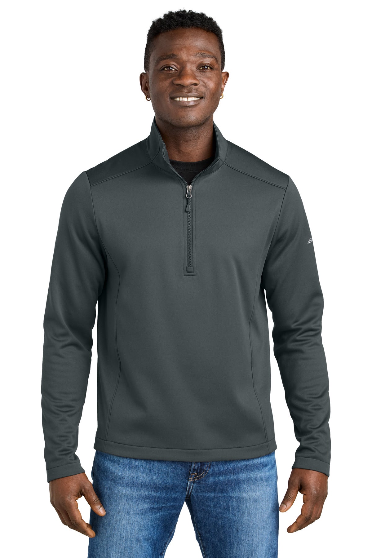 Built for versatility this smooth-faced brushed-back fleece  - Iron Gate