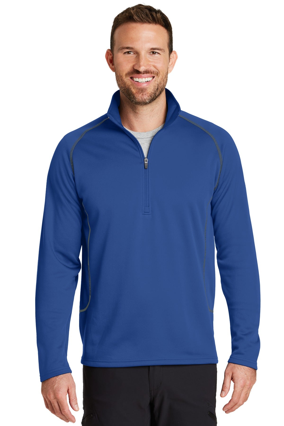 Built for versatility this smooth-faced brushed back fleece  - Cobalt Blue