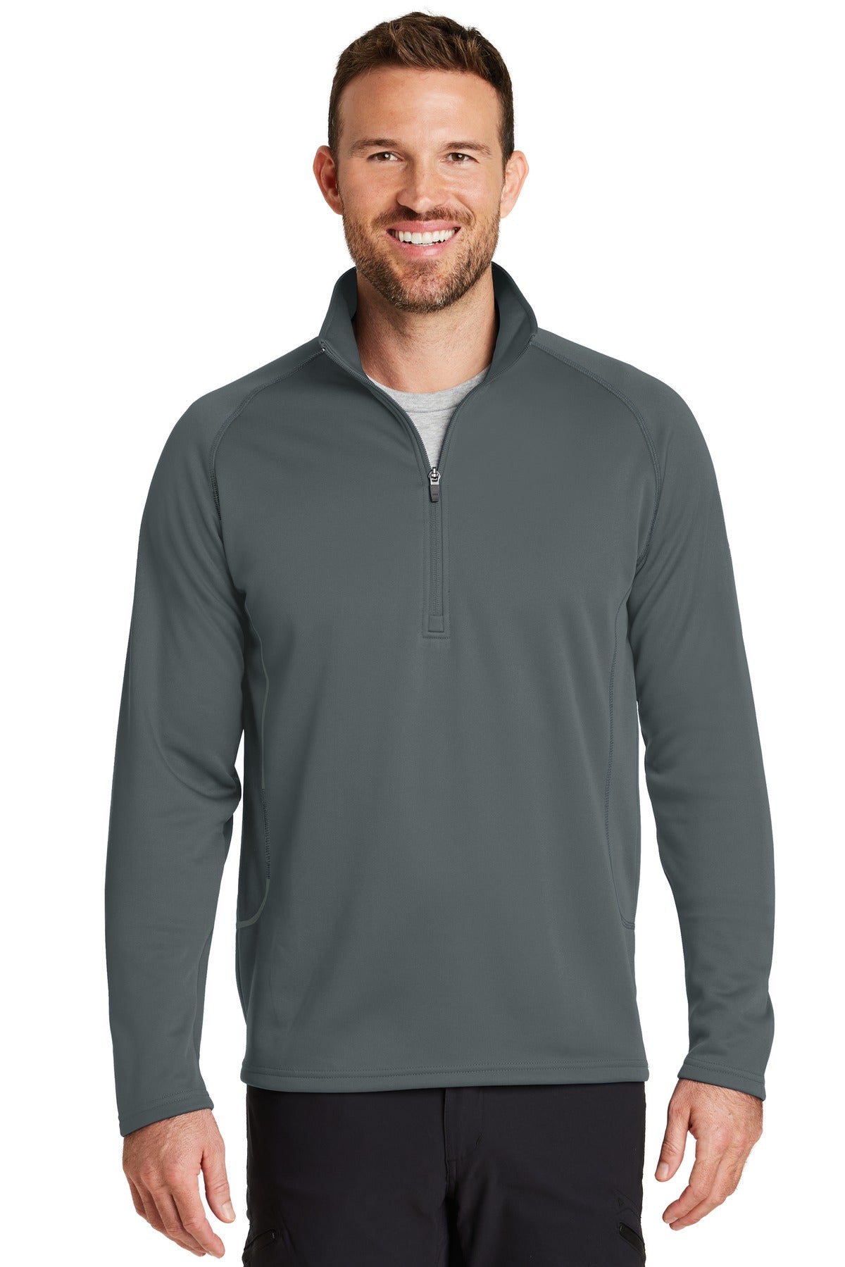 Built for versatility this smooth-faced brushed back fleece  - Iron Gate