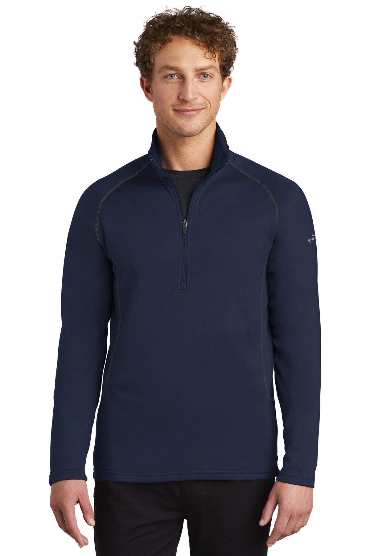 Built for versatility this smooth-faced brushed back fleece  - River Blue Navy