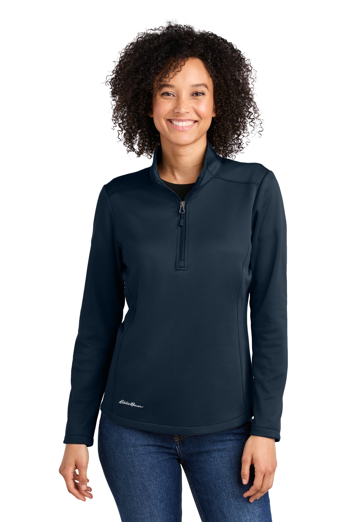 Built for versatility this smooth-faced brushed-back fleece  - River Blue Navy